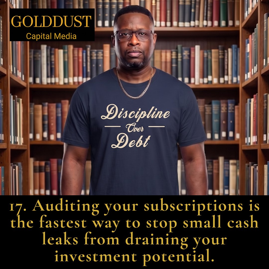 Daily Playbook Principle #17 - Audit Your Subscriptions to build financial freedom