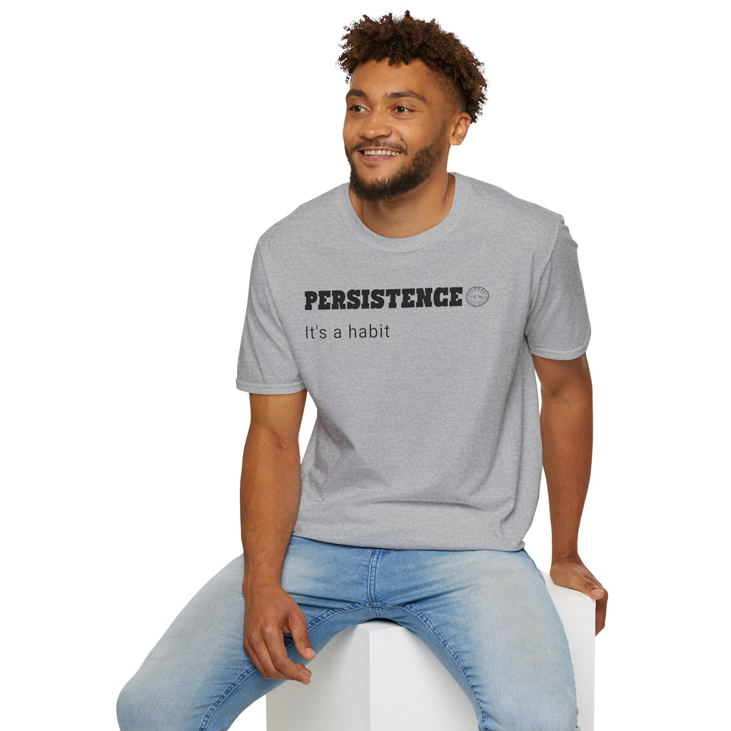 Persistence Habit T-Shirt | Minimalist Self Respect | Emotional Wellness & Clarity Apparel | Motivational Lifestyle Shirt | Locked In Collection