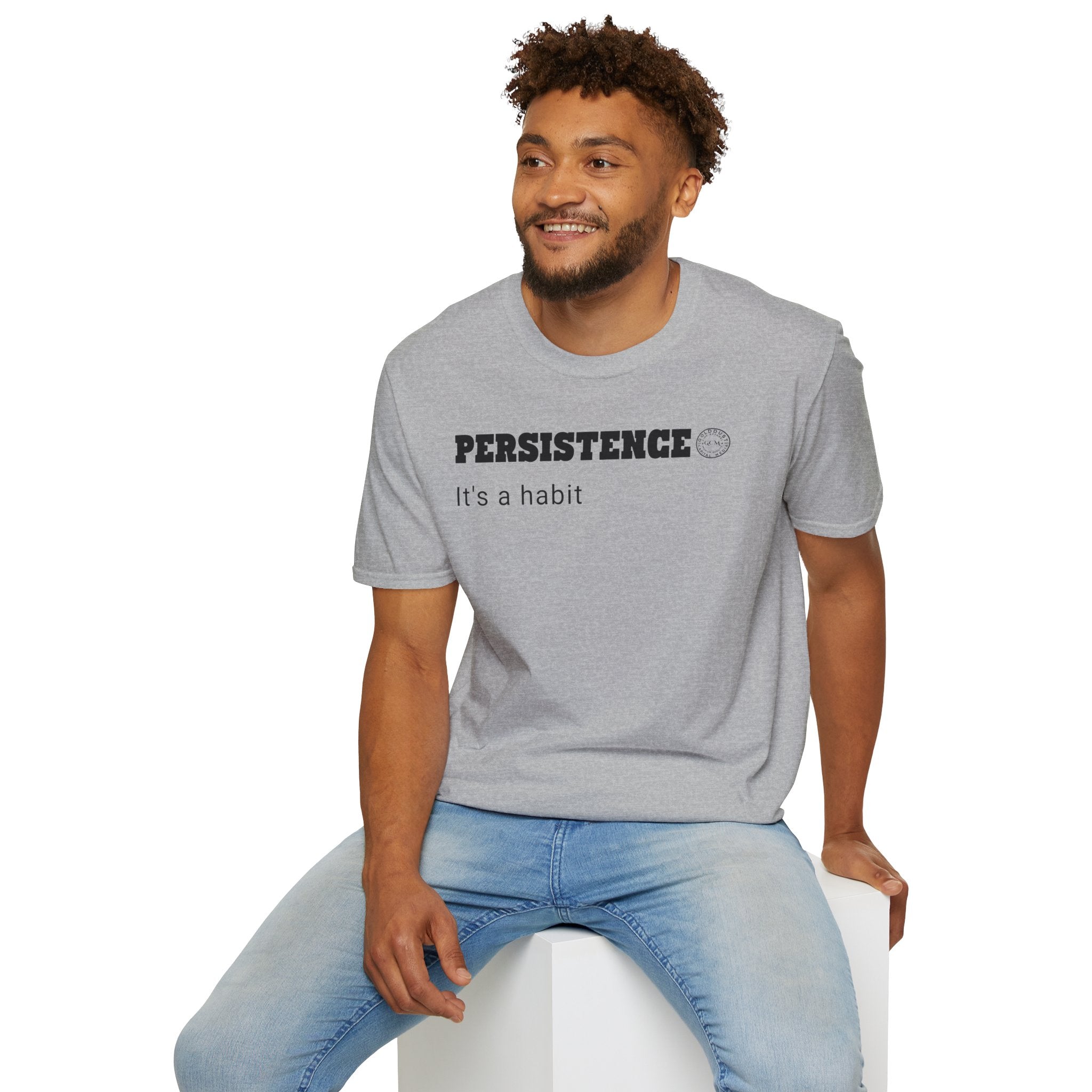 Persistence Habit T-Shirt | Minimalist Self Respect | Emotional Wellness & Clarity Apparel | Motivational Lifestyle Shirt | Locked In Collection