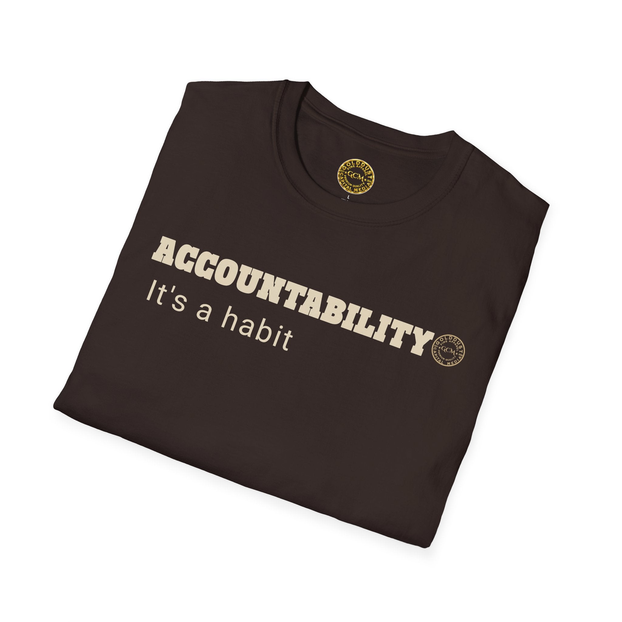 Accountability Habit Tee | Ownership Mindset Shirt | High Standards Motivation | Minimalist Premium Apparel | Locked In Collection