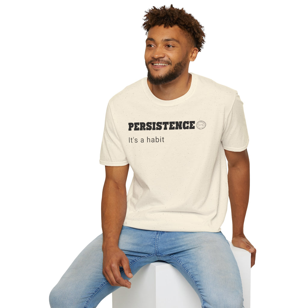 Persistence Habit T-Shirt | Minimalist Self Respect | Emotional Wellness & Clarity Apparel | Motivational Lifestyle Shirt | Locked In Collection