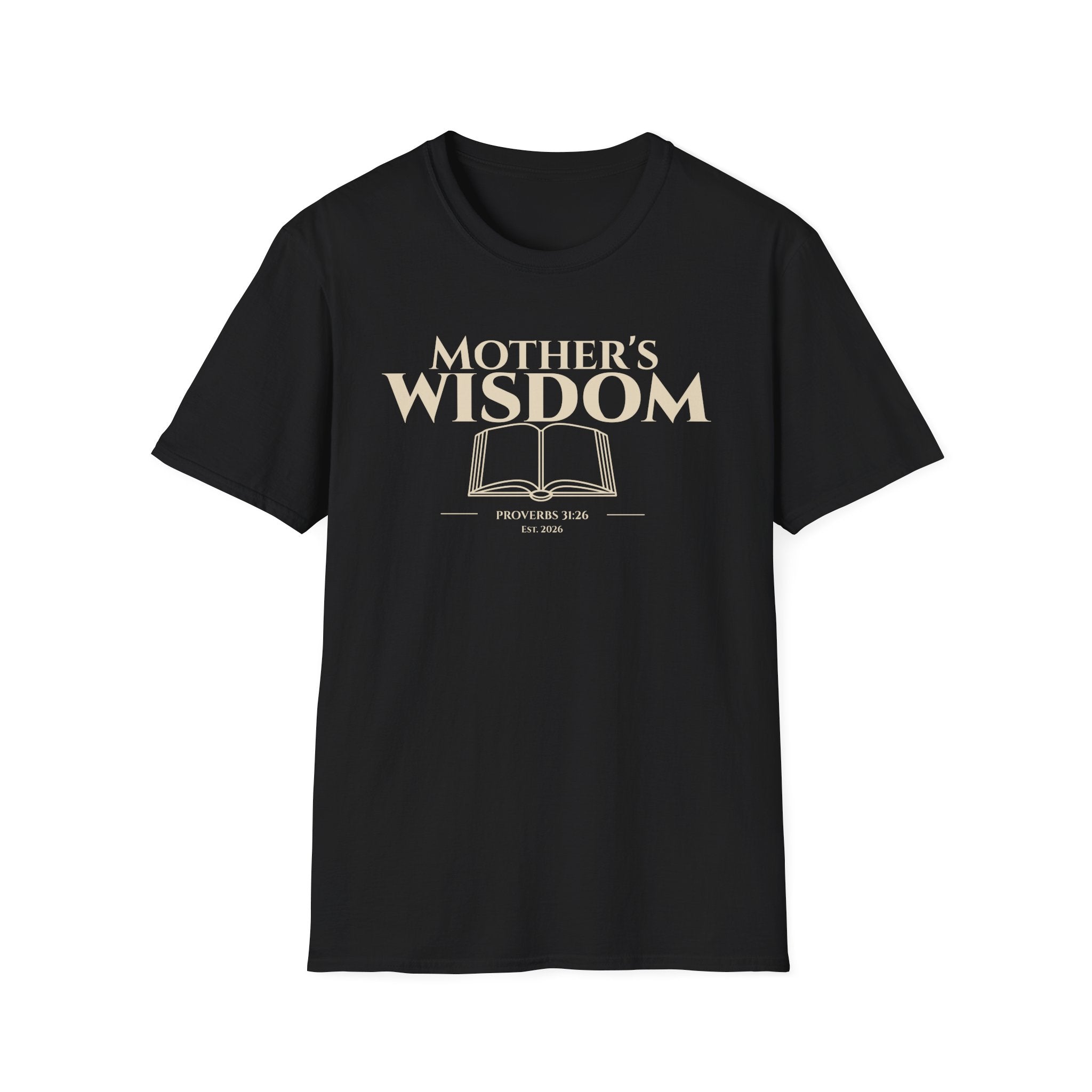 Mother's Wisdom Bible Verse T-Shirt | Proverbs 31:26 Christian Gift for Mom | Religious Scripture Tee | Faith Based Apparel for Mothers