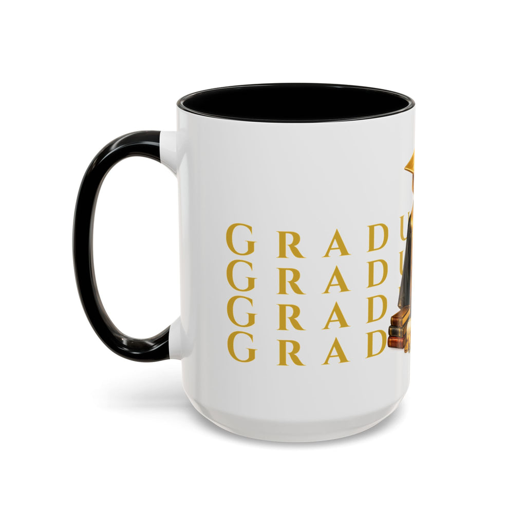 Class of 2026 Graduation Mug – Gold Cap & Gown Accent Coffee Mug 11oz & 15oz