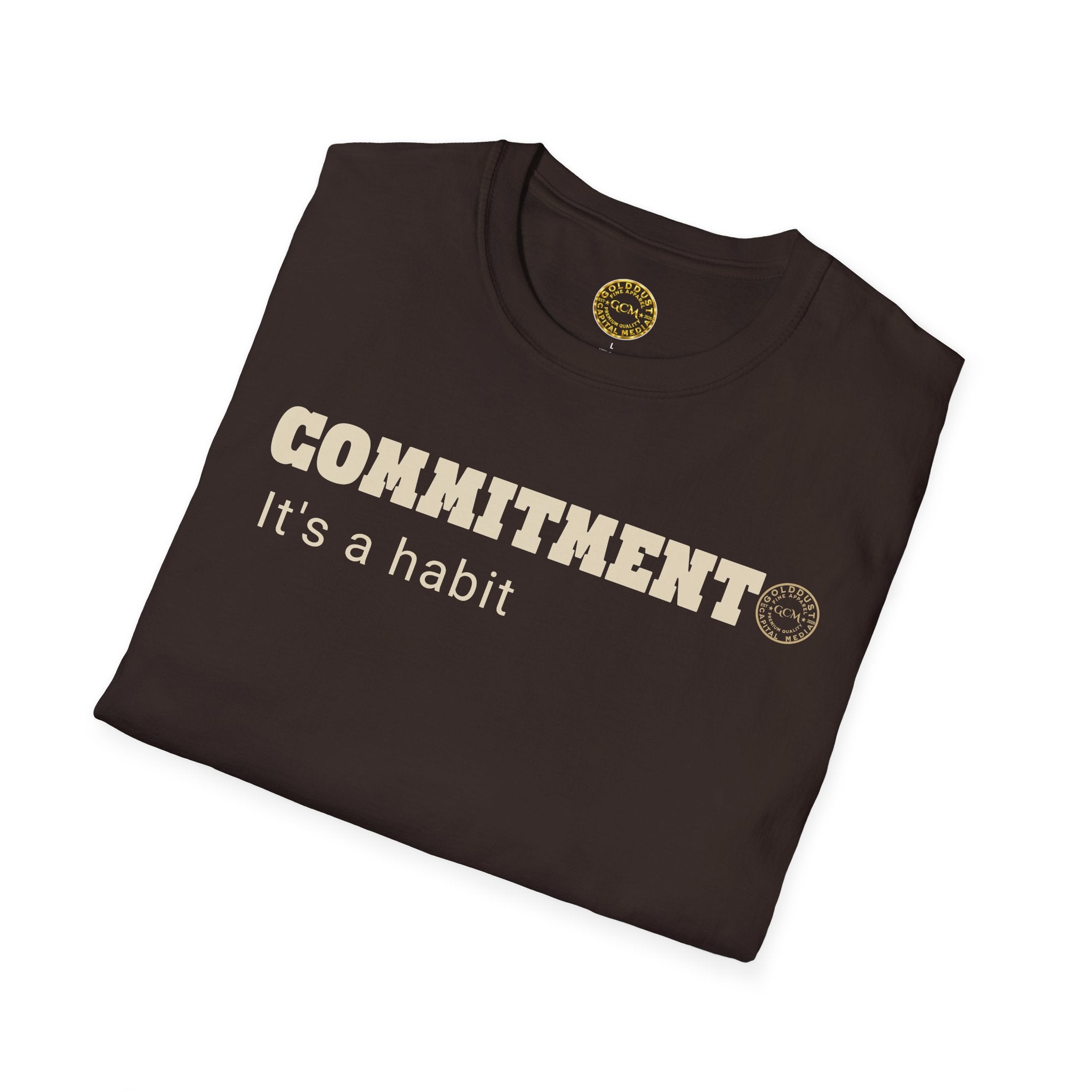 Commitment Habit Tee | Follow Through Mindset Shirt | High Standards Motivation | Minimalist Premium Apparel | Locked In Collection