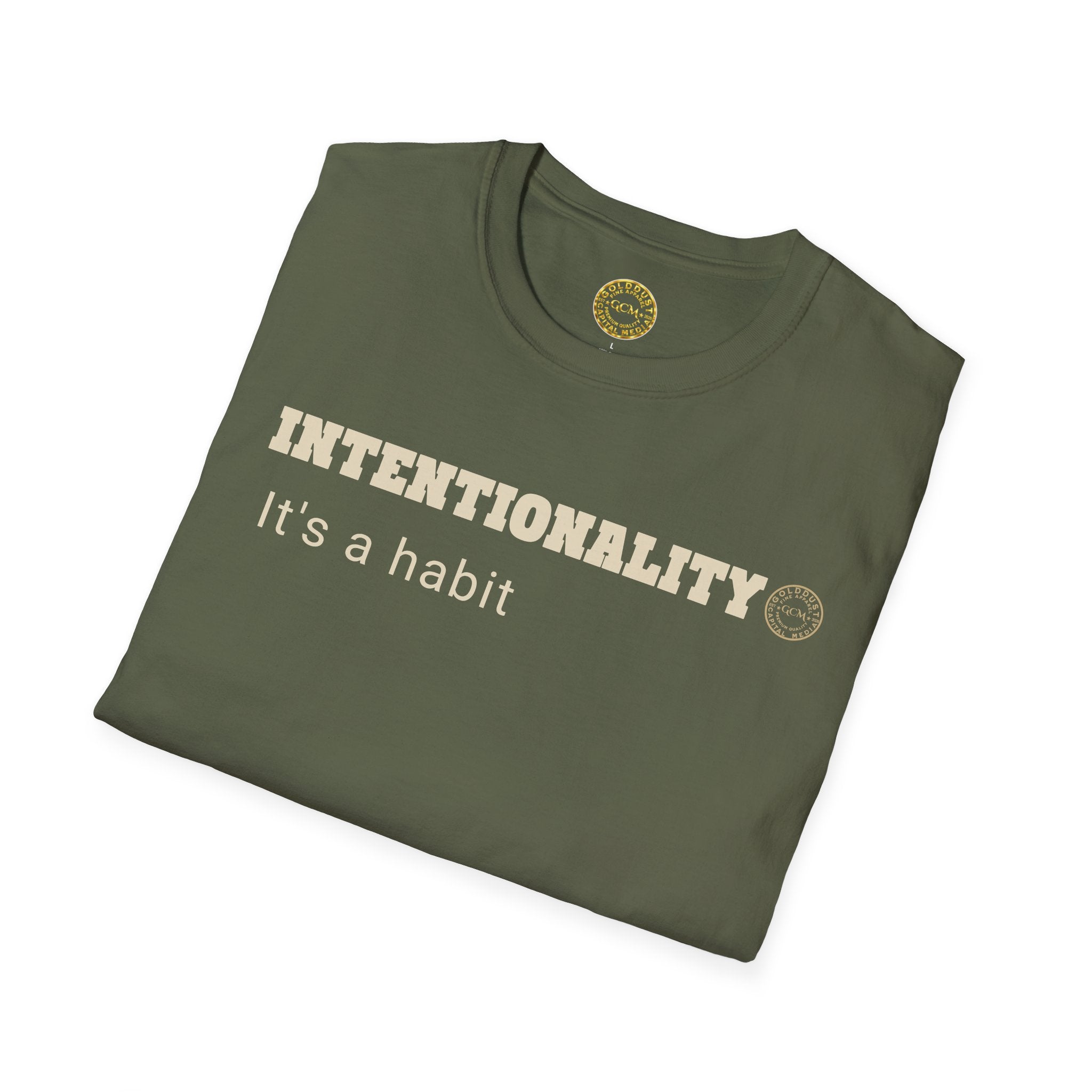 Intentionality Habit Tee | Purpose Driven Mindset Shirt | Daily Focus Motivation | Minimalist Premium Apparel | Locked In Collection