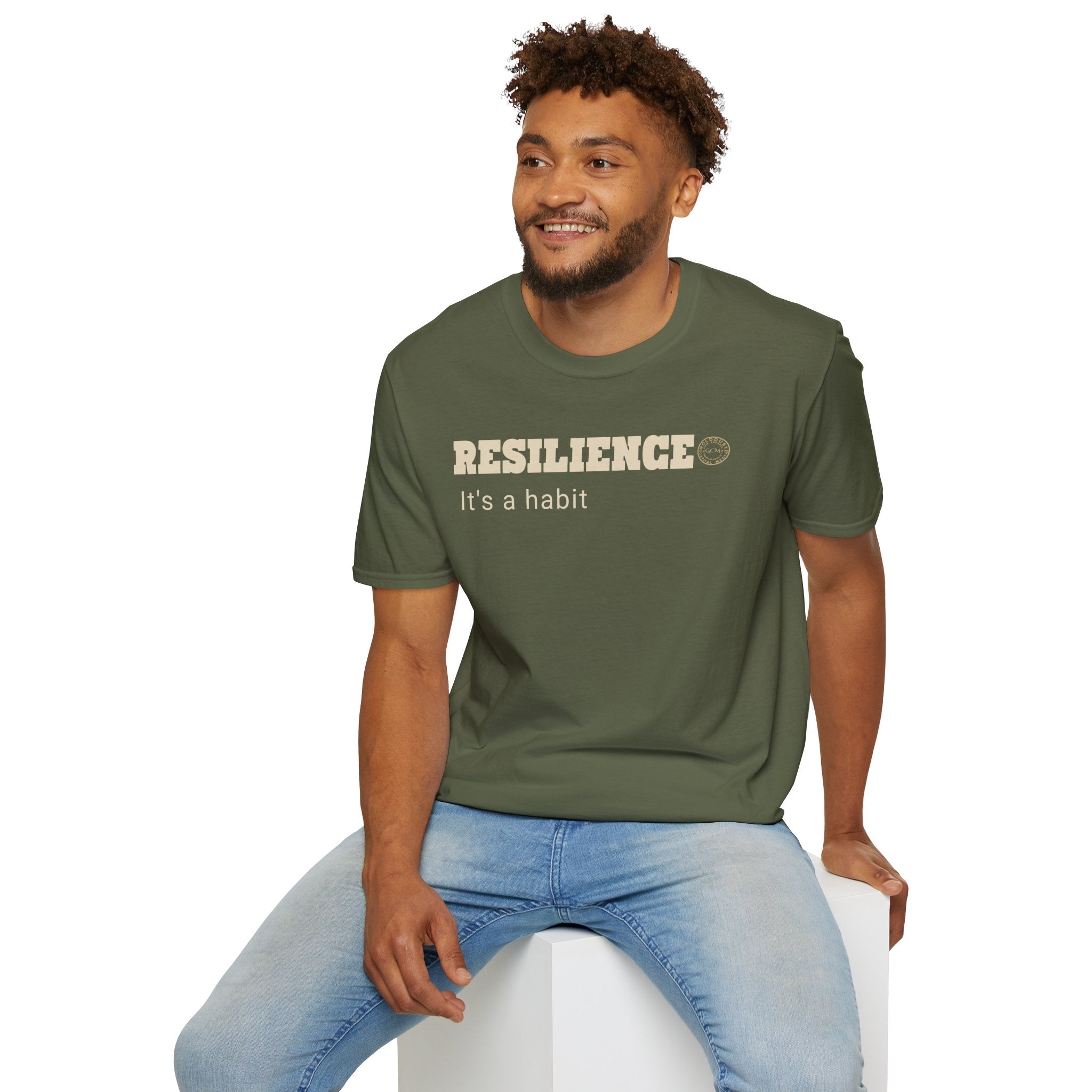 Resilience Habit Tee | Mental Strength Mindset Shirt | Overcome Adversity Motivation | Minimalist Premium Apparel | Locked In Collection