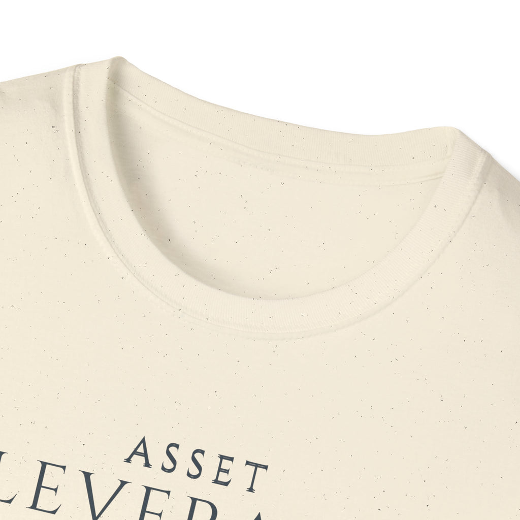 Asset Leverage Scale Growth Mindset Tee for Finance Professional | Investor or Entrepreneur | Minimalist Business Apparel |