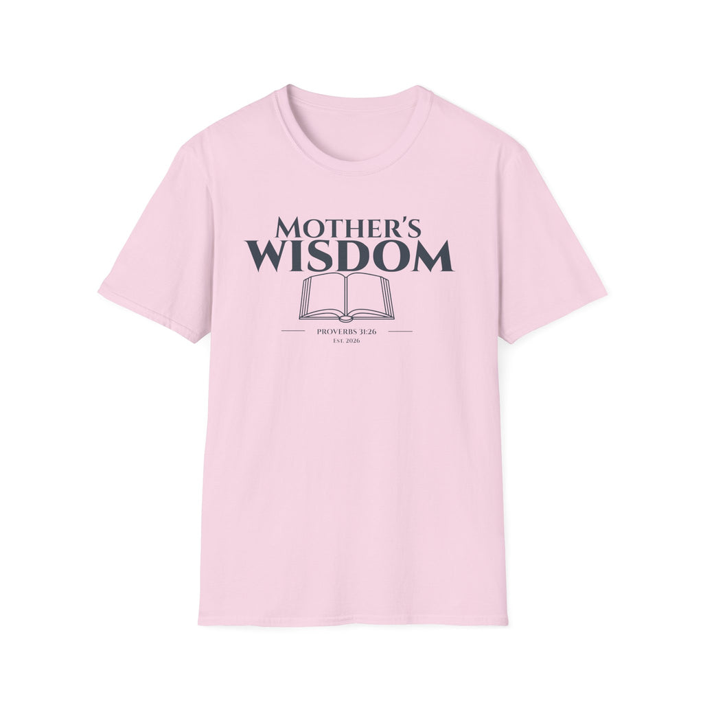 Mother's Wisdom Bible Verse T-Shirt | Proverbs 31:26 Christian Gift for Mom | Religious Scripture Tee | Faith Based Apparel for Mothers