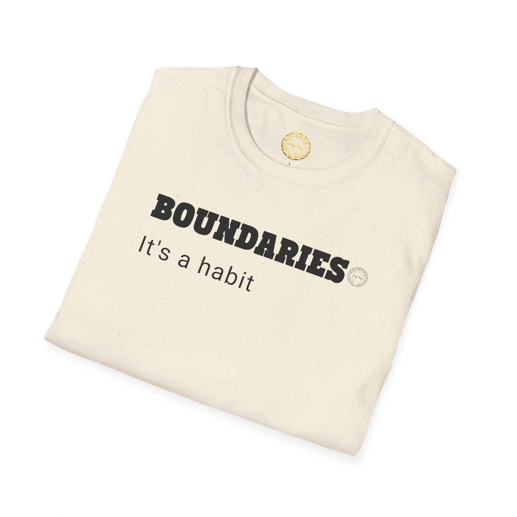 BOUNDARIES Habit | Minimalist Self Respect Tee | Emotional Wellness Clarity Apparel | Motivational Lifestyle Shirt | Locked In Collection