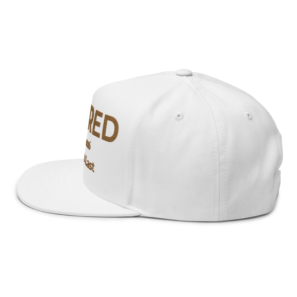 Retired Est. 2026 Free At Last Cap | Embroidered Flat Bill Snapback