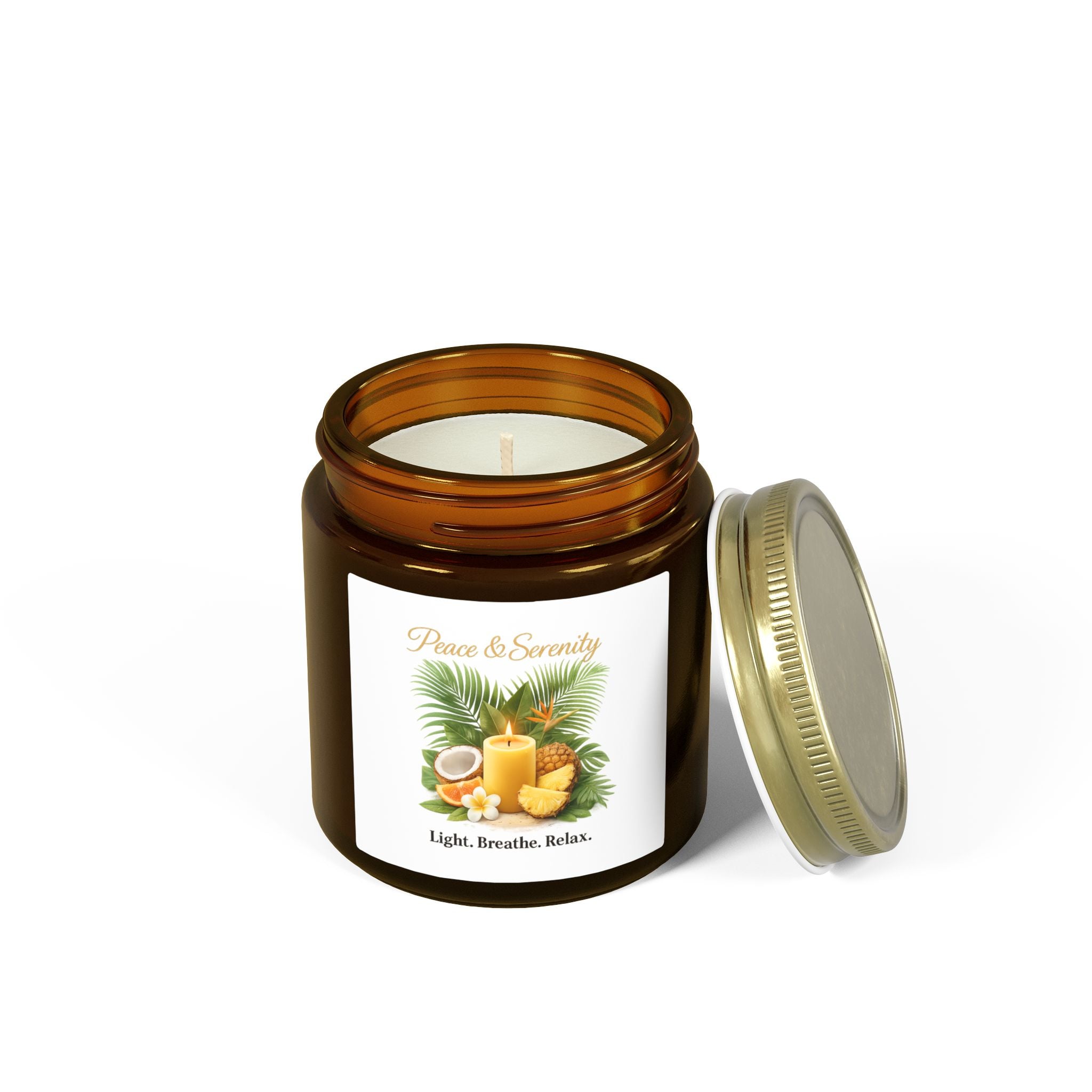 Coconut Apricot Scented Candle 4oz 9oz | Hand-Poured Coconut Apricot Wax