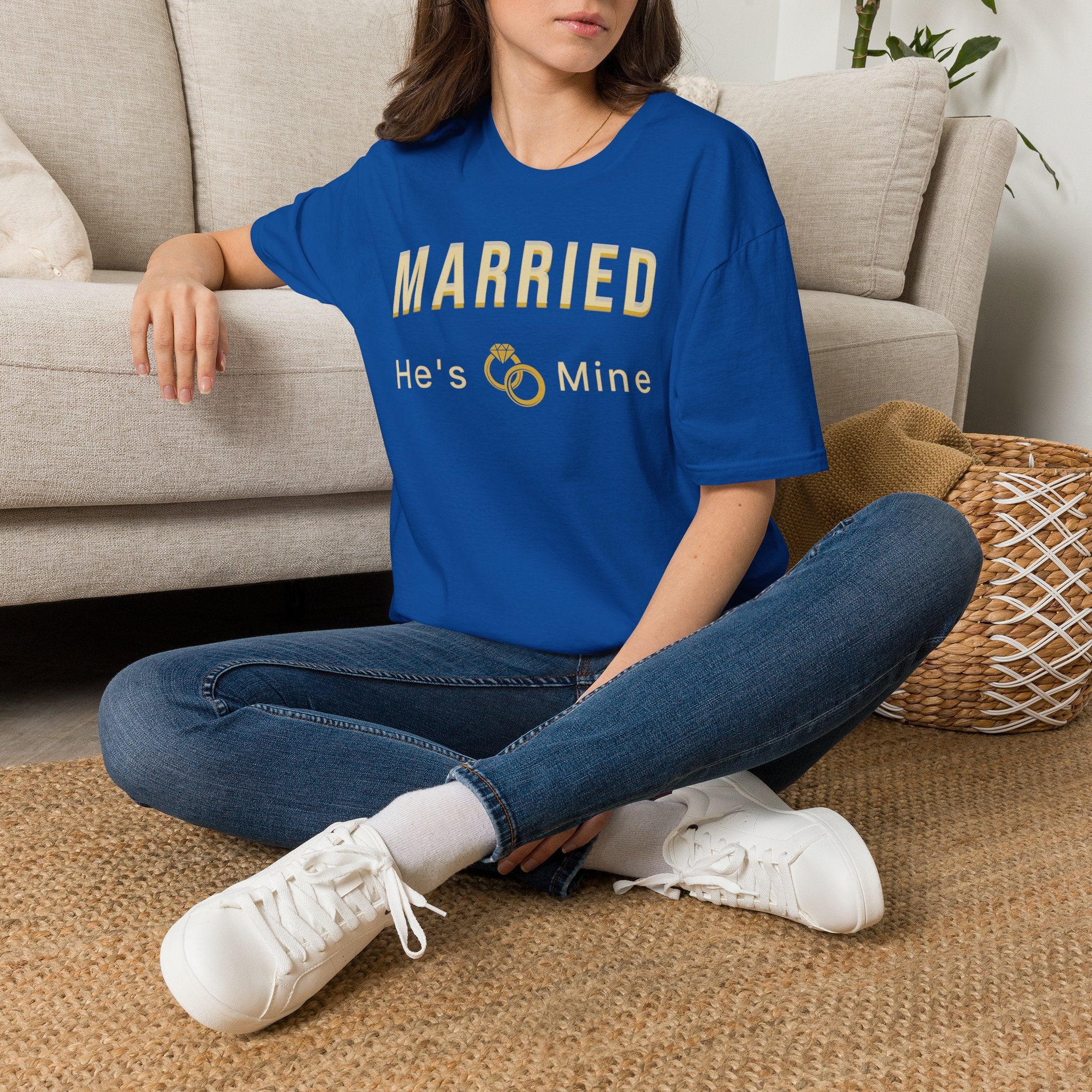 He's Mine Married T-Shirt | Wedding Milestone Tee | Bride Tee