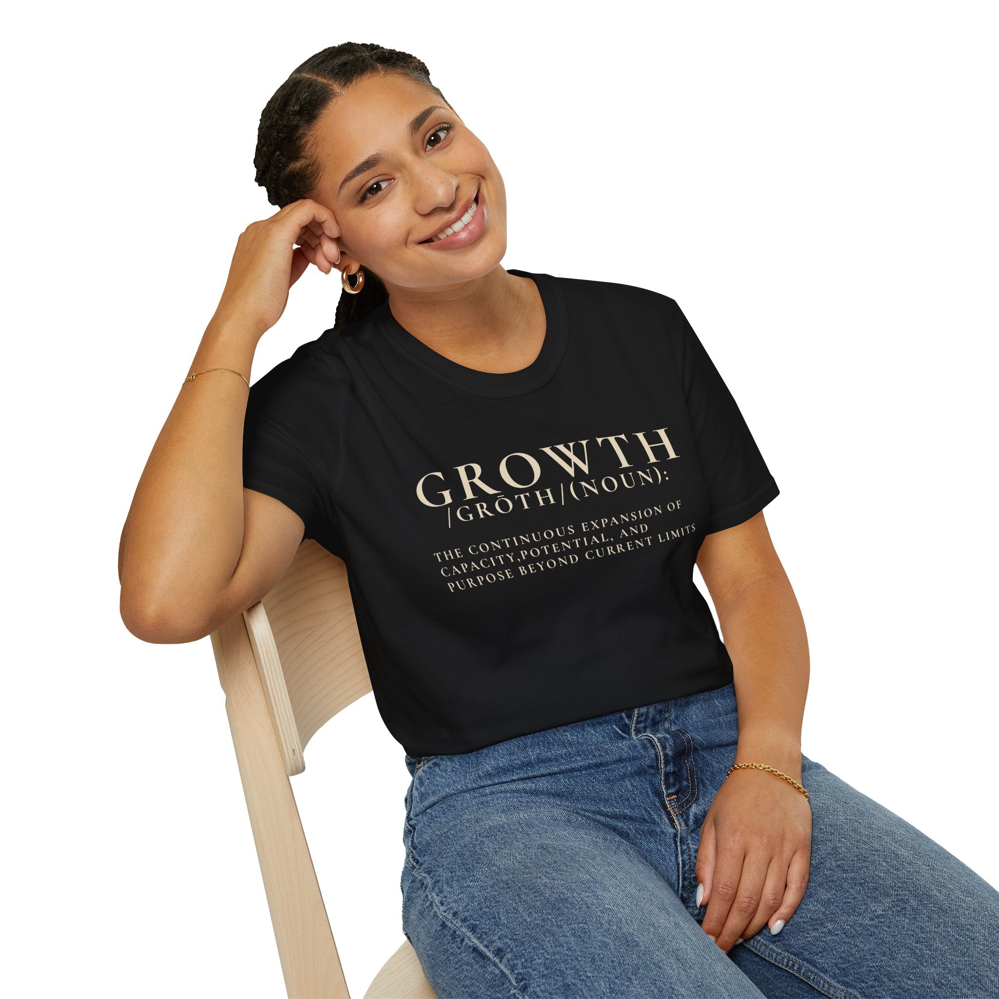 Growth Definition T-Shirt — Inspirational Personal Development Tee