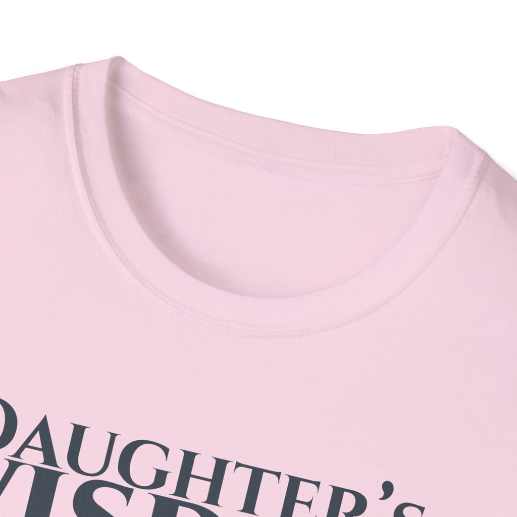 Daughter's Wisdom Bible Verse T-Shirt - Proverbs 31:25 Christian Gift - Strength & Dignity Religious Shirt for Her - Young Woman of Faith
