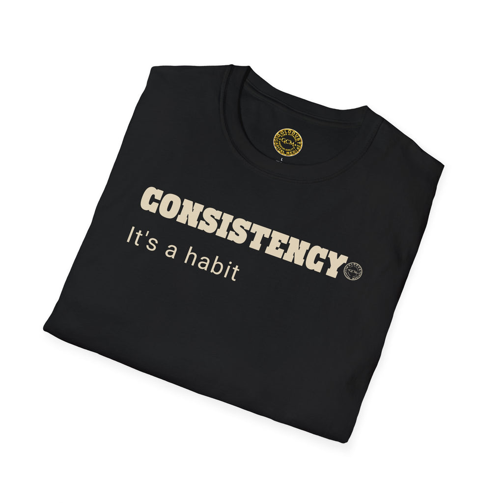 CONSISTENCY Habit T Shirt| Minimalist Self Respect| Emotional Wellness Tee | Clarity Apparel | Motivational Lifestyle Shirt | Locked In