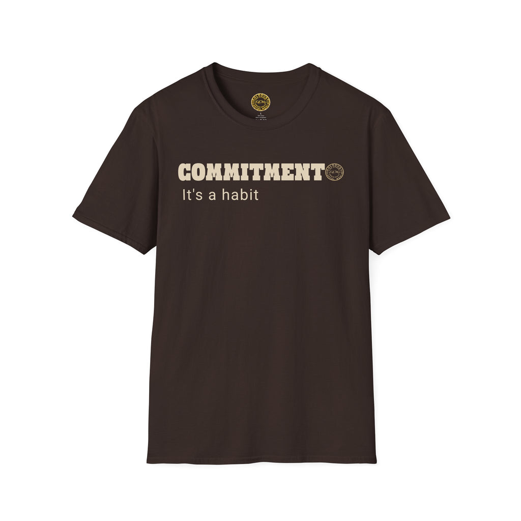 Commitment Habit Tee | Follow Through Mindset Shirt | High Standards Motivation | Minimalist Premium Apparel | Locked In Collection