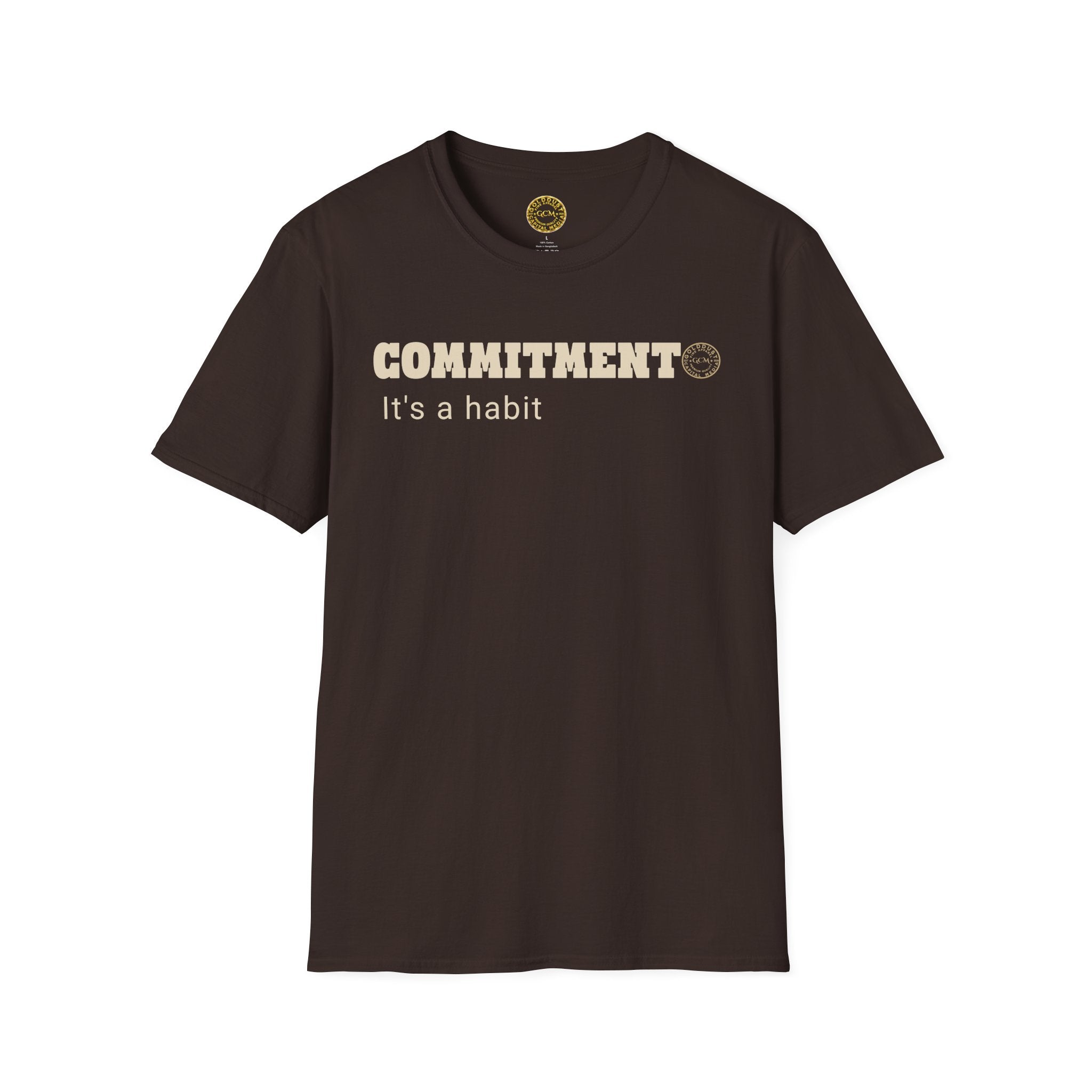 Commitment Habit Tee | Follow Through Mindset Shirt | High Standards Motivation | Minimalist Premium Apparel | Locked In Collection