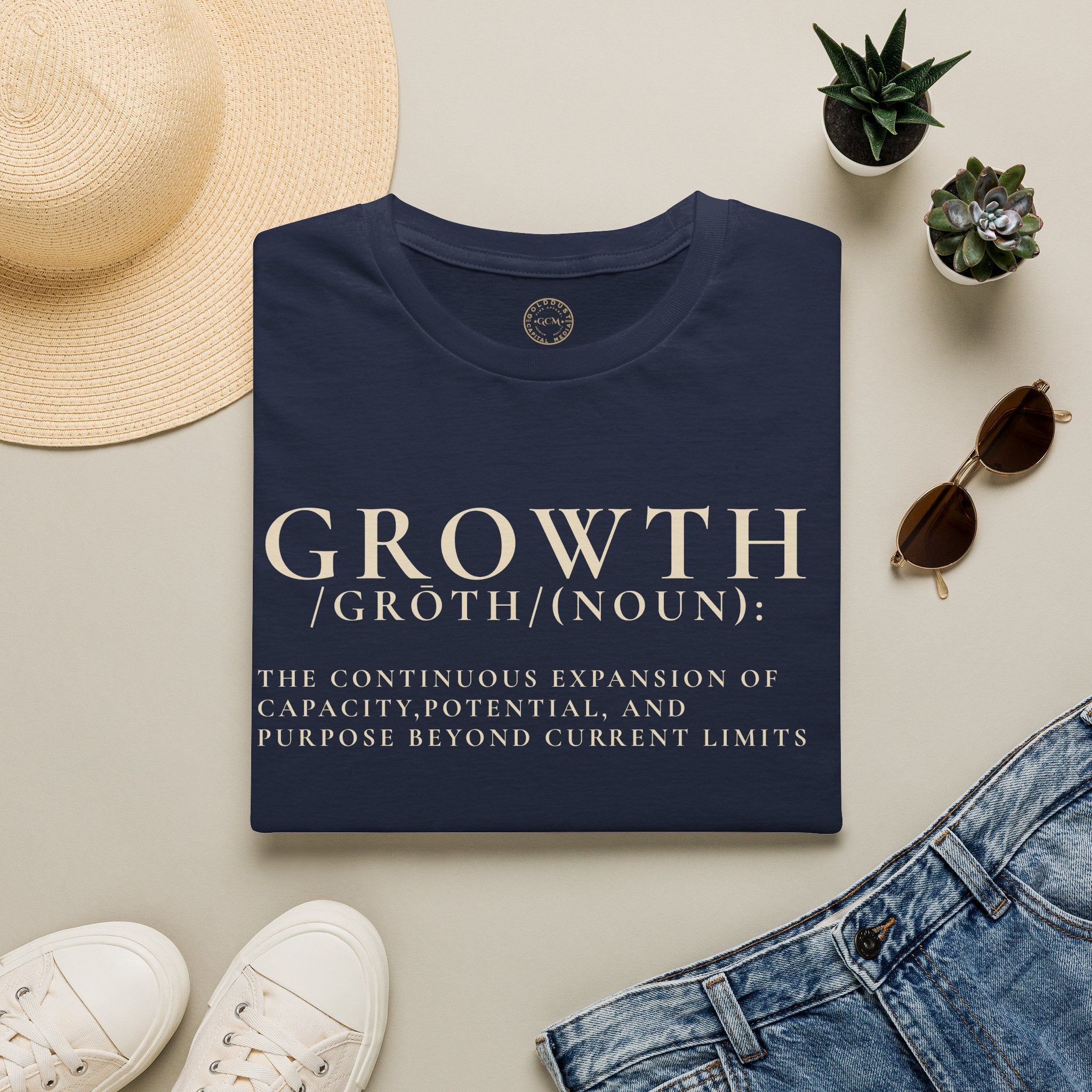 Growth Definition T-Shirt — Inspirational Personal Development Tee