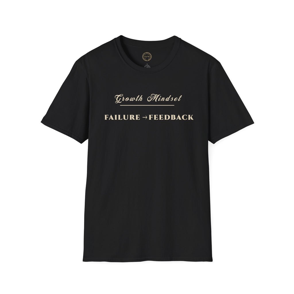 Growth Mindset T-Shirt | FAILURE → FEEDBACK Motivational Performance Tee | Minimalist Executive T-Shirt