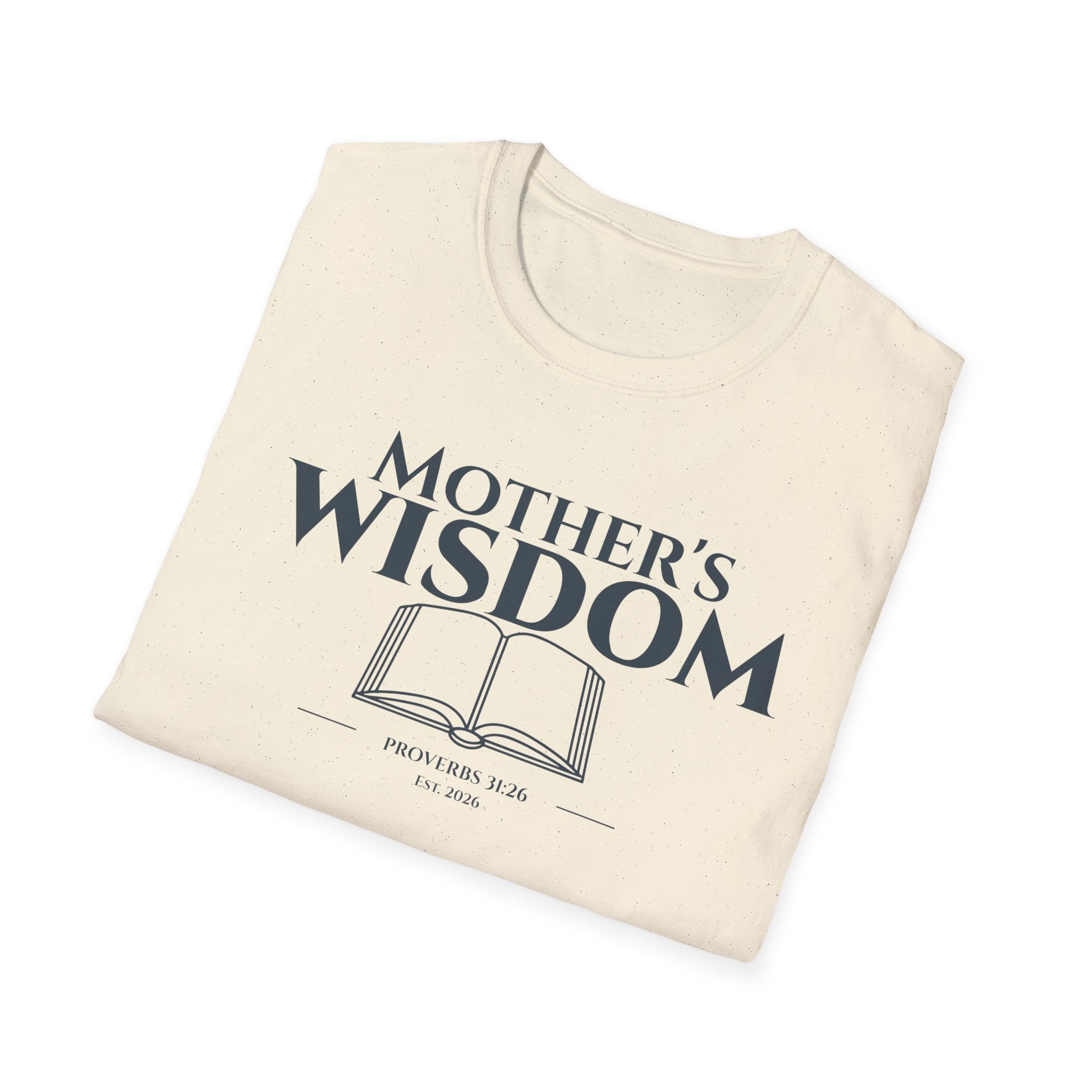 Mother's Wisdom Bible Verse T-Shirt | Proverbs 31:26 Christian Gift for Mom | Religious Scripture Tee | Faith Based Apparel for Mothers