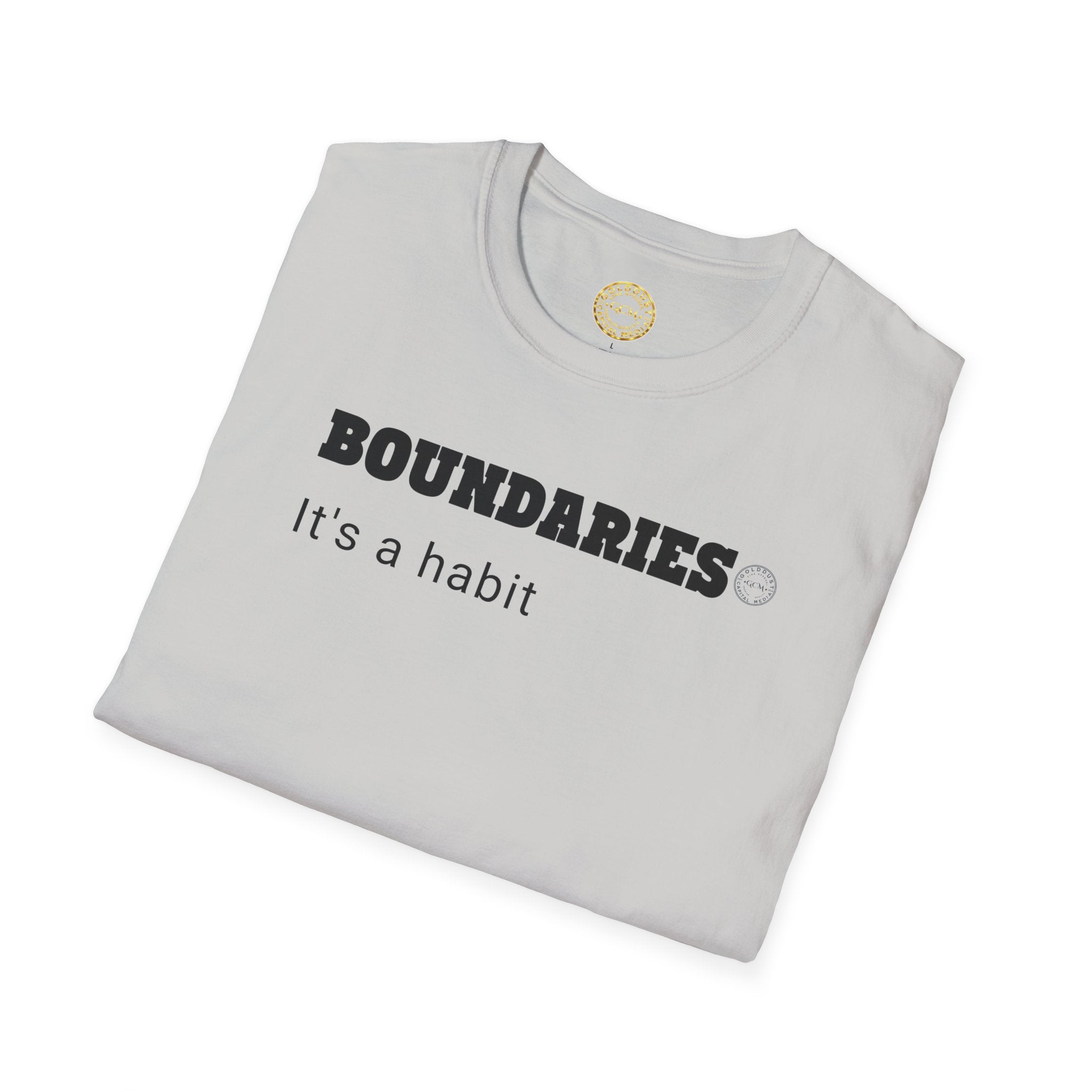BOUNDARIES Habit | Minimalist Self Respect Tee | Emotional Wellness Clarity Apparel | Motivational Lifestyle Shirt | Locked In Collection