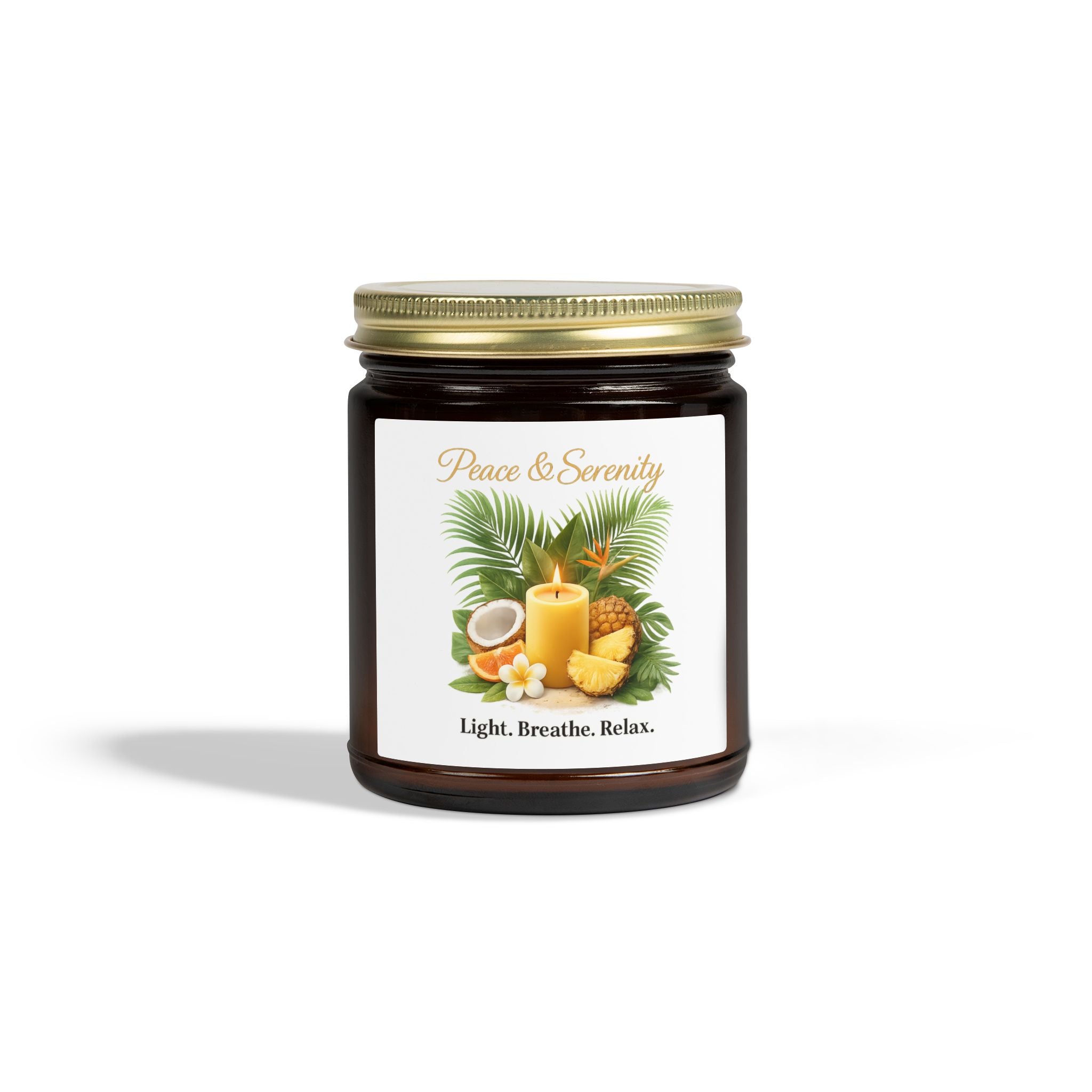 Coconut Apricot Scented Candle 4oz 9oz | Hand-Poured Coconut Apricot Wax