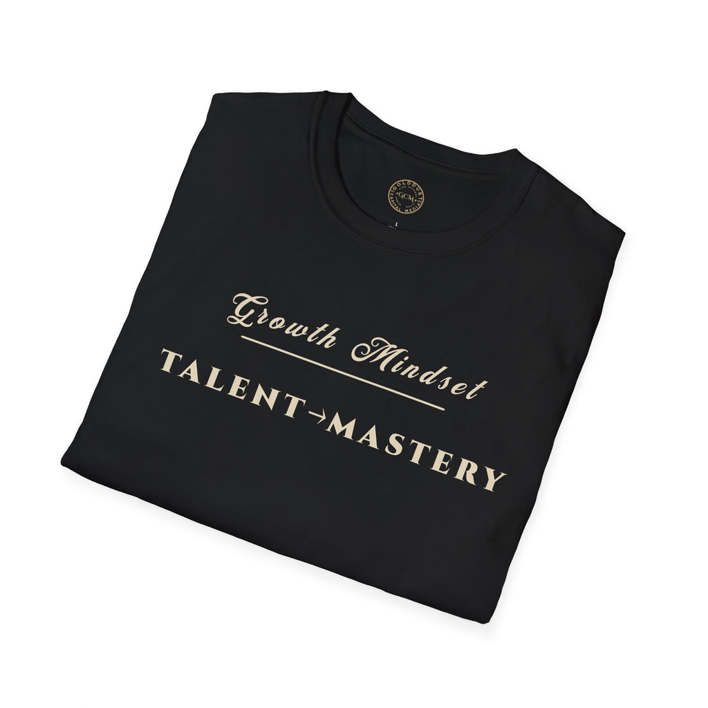 Growth Mindset T-Shirt | TALENT → MASTERY Motivational Performance Tee | Minimalist Executive T-Shirt