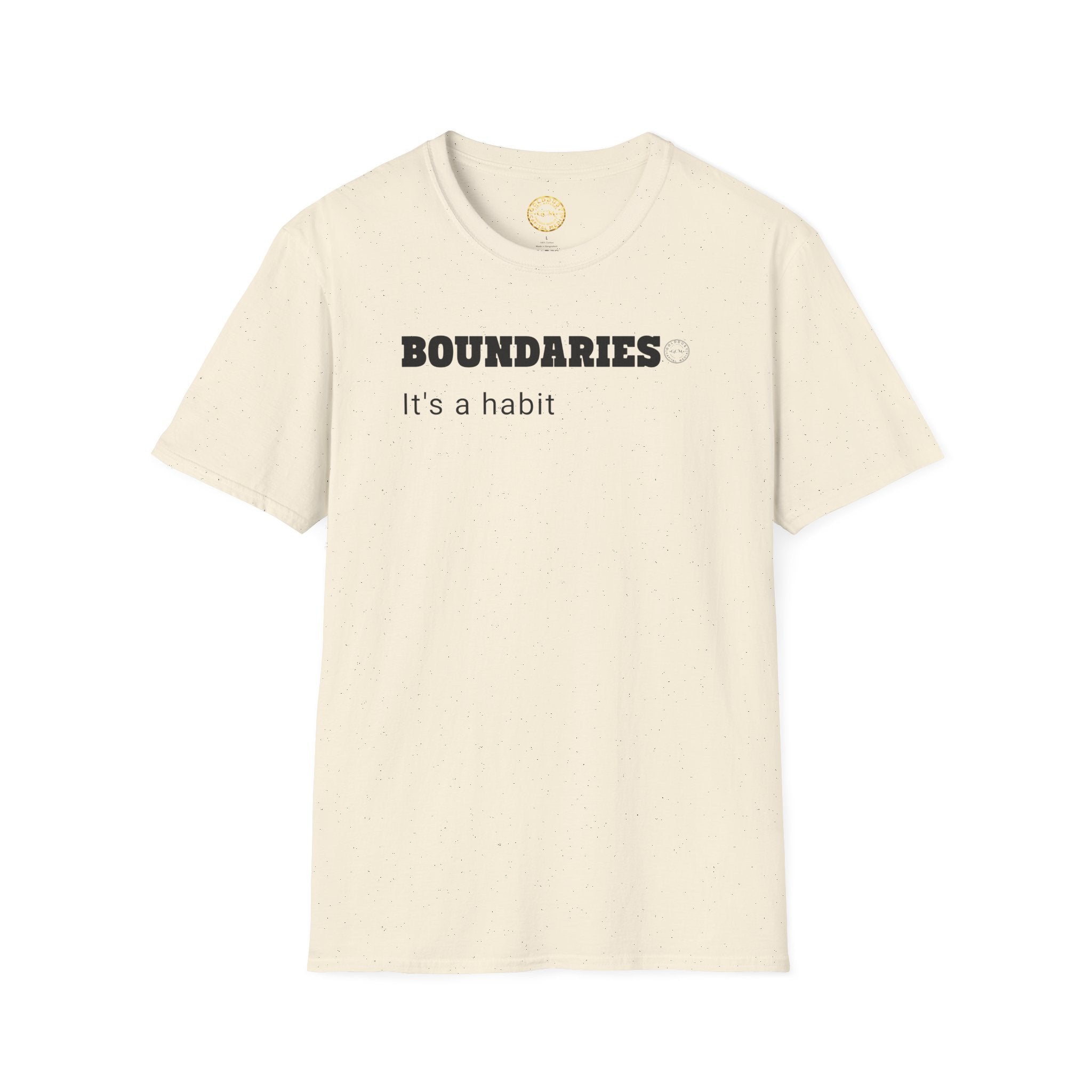 BOUNDARIES Habit | Minimalist Self Respect Tee | Emotional Wellness Clarity Apparel | Motivational Lifestyle Shirt | Locked In Collection