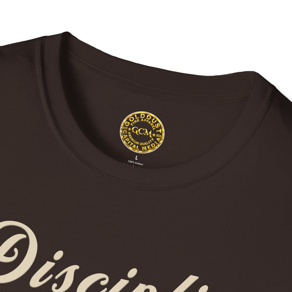 Financial Focus Mindset Tee | Discipline Over Debt | Minimalist Self Growth Shirt for Stability, Intentional Living and Money Mastery