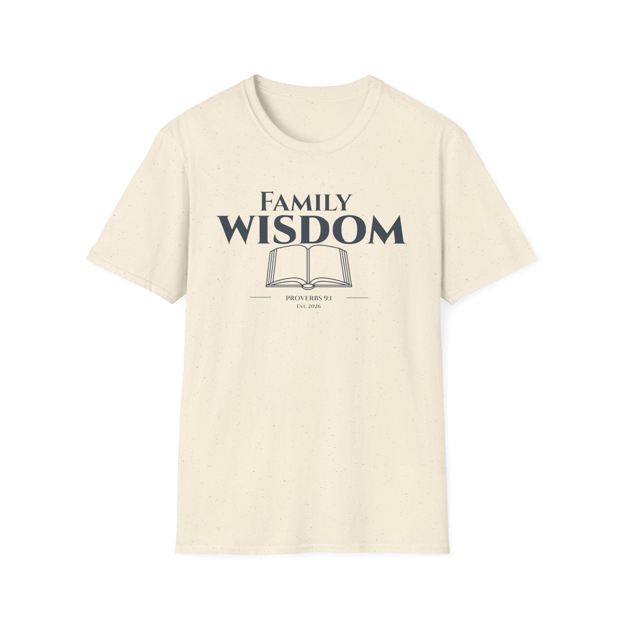 Family Wisdom Bible Verse | Proverbs 9:1 Pillars of Wisdom Tee | Faith Based Scripture Apparel for Families