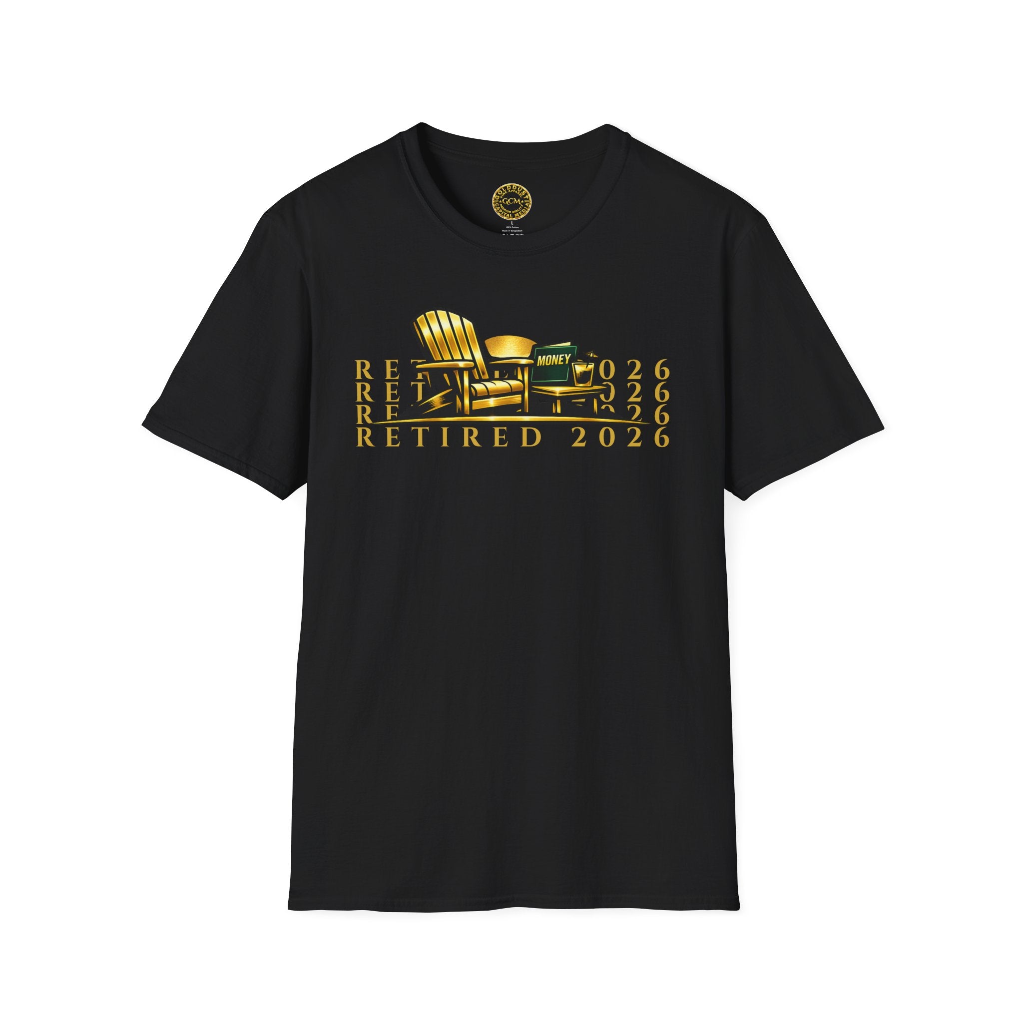 RETIRED 2026 Tee - Shirt | Graphic Vintage Retro Gift | Unique Statement Slogan quote | Retirement milestone gift