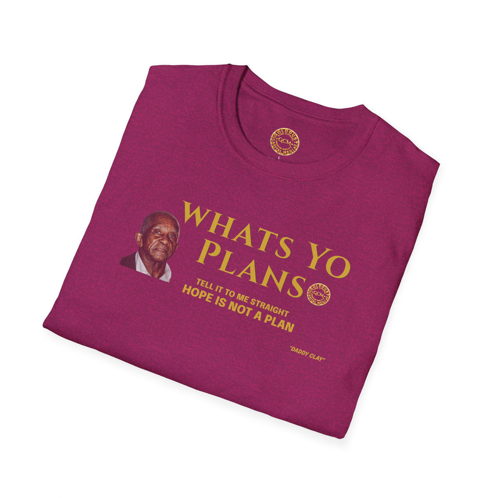 What Is Your Plan? Quote T-Shirt | Minimalist Financial Wisdom Tee | Peace, Discipline & Legacy Apparel | Motivational Money Mindset Shirt