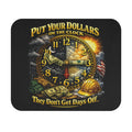 Put Your Dollars on the Clock Mouse Pad – Money Never Sleeps Desk Accessory