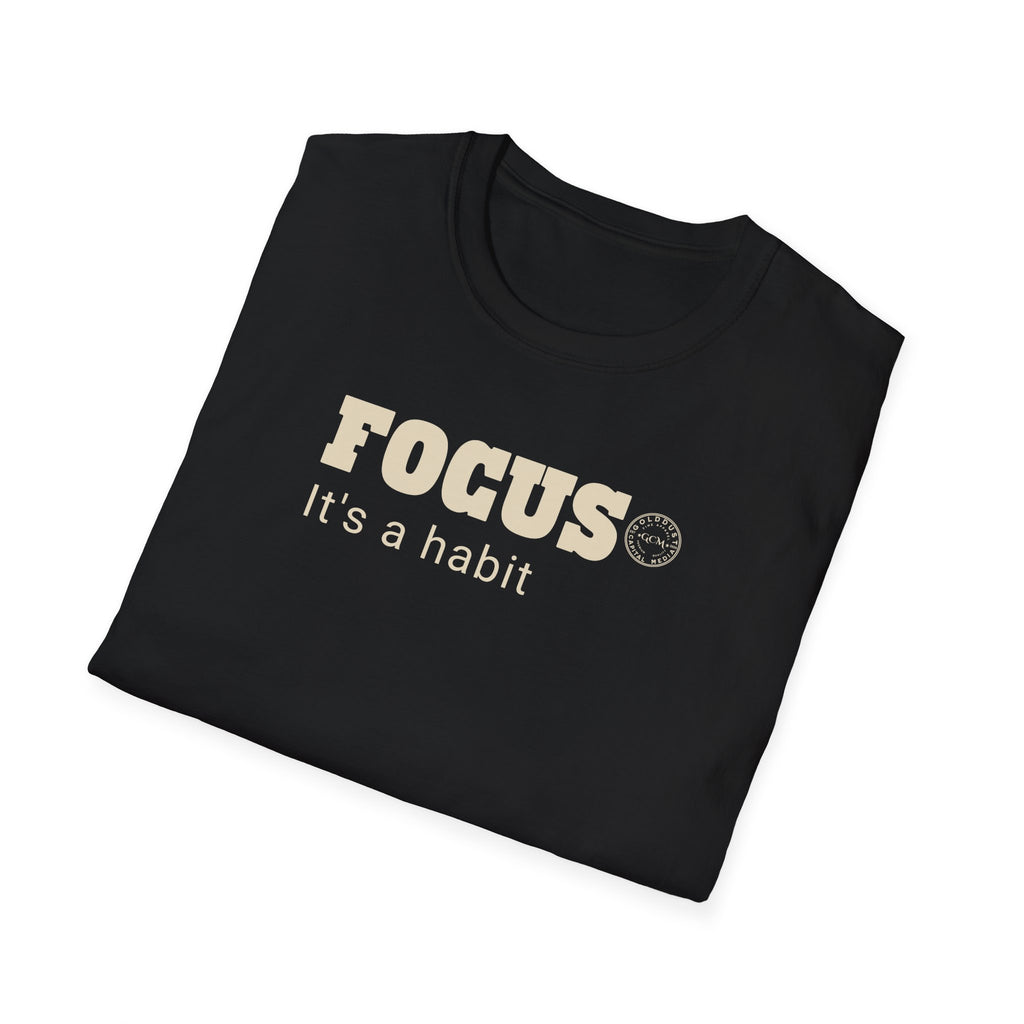 FOCUS Habit T Shirt| Minimalist Self Respect| Emotional Wellness | Clarity Apparel | Motivational Lifestyle Shirt | Locked In Collection