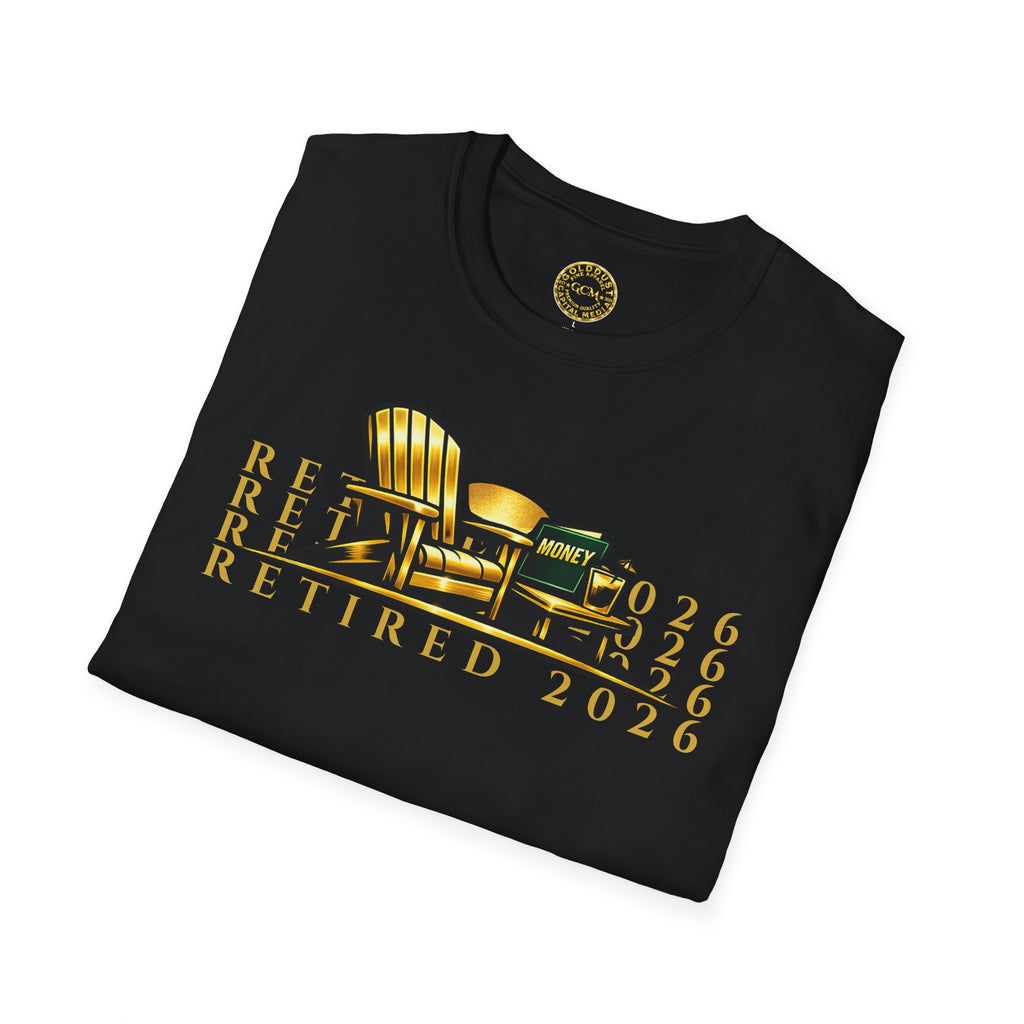 RETIRED 2026 Tee - Shirt | Graphic Vintage Retro Gift | Unique Statement Slogan quote | Retirement milestone gift
