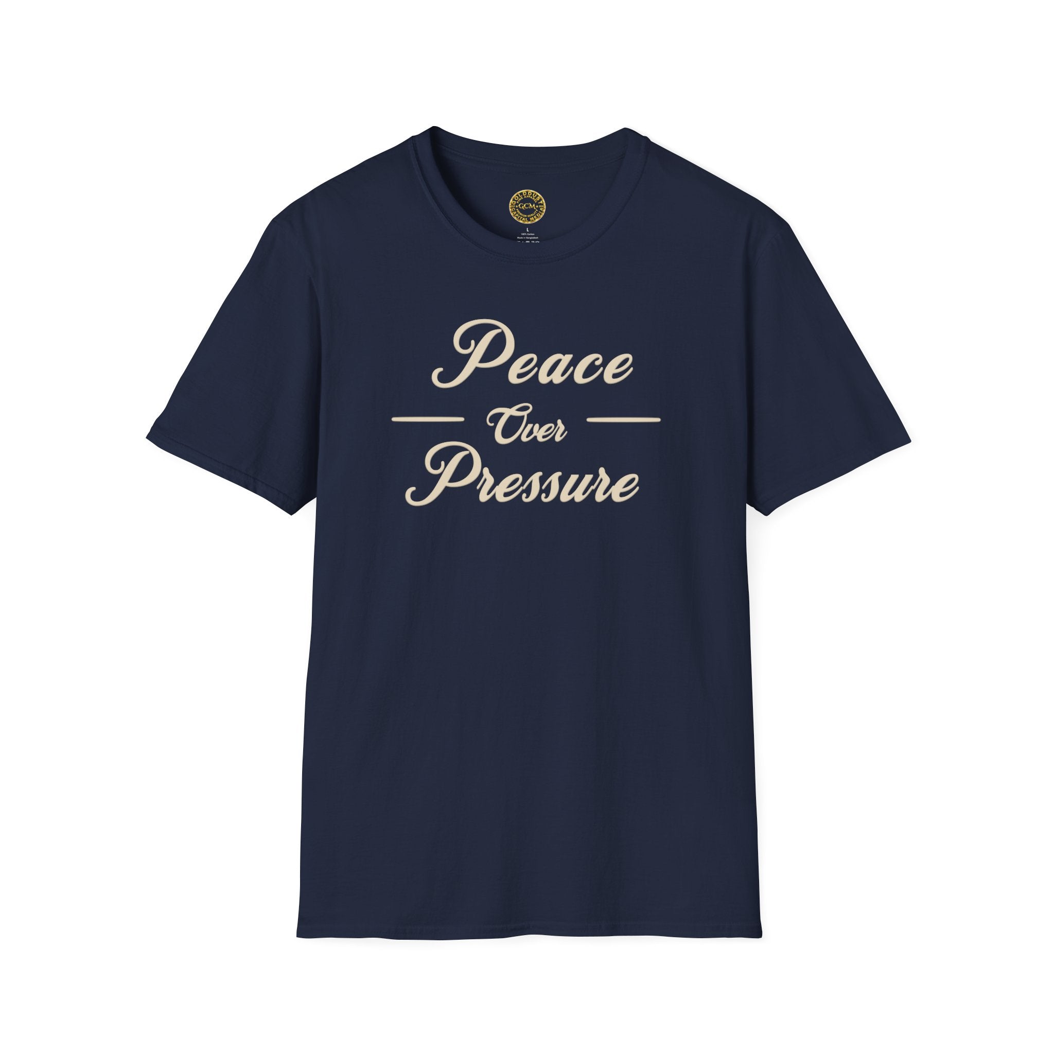 Inner Calm Mindset Tee | Peace Over Pressure | Minimalist Self Growth Shirt for Clarity, Balance and Intentional Living | Relaxation Message