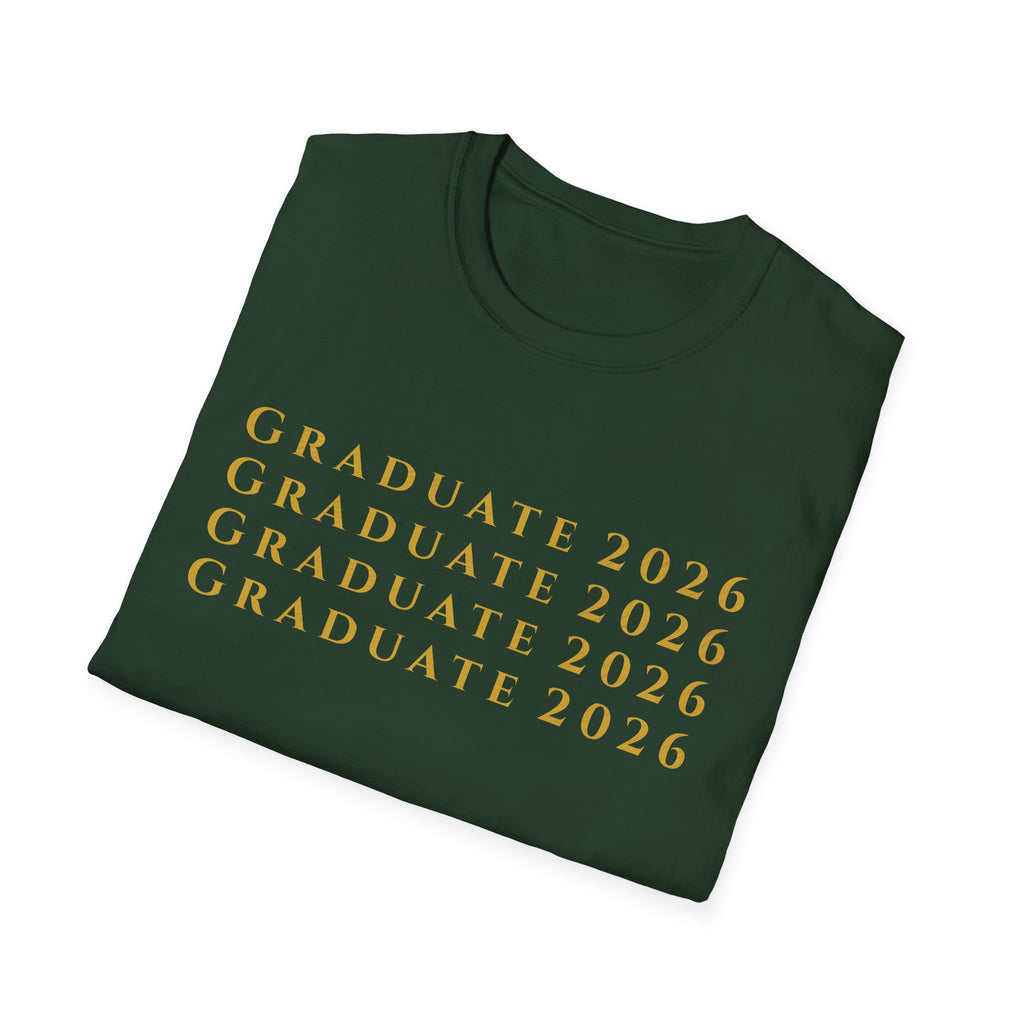 2026 Graduate Minimalist Text T-Shirt | Class of 2026 |  Gift