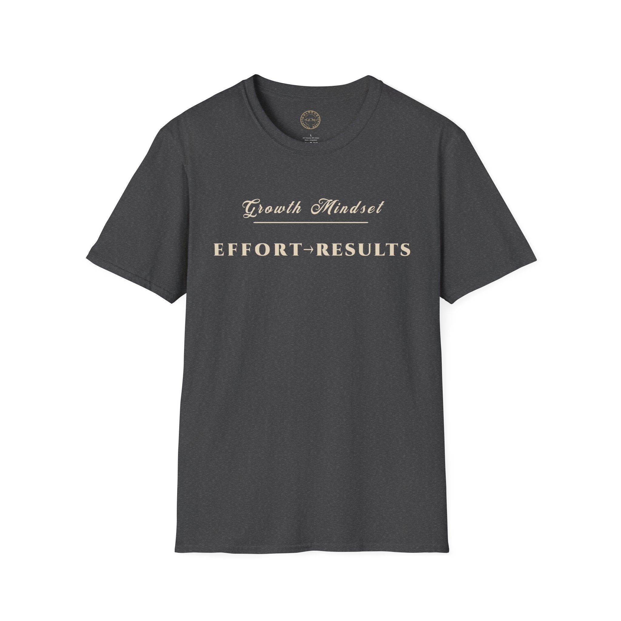 Growth Mindset T-Shirt | EFFORT → RESULTS Motivational Performance Tee | Minimalist Executive T-Shirt