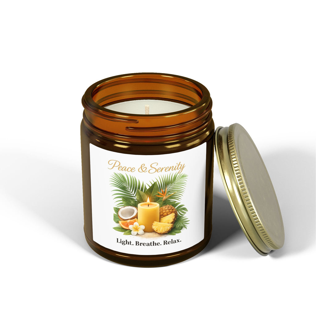 Coconut Apricot Scented Candle 4oz 9oz | Hand-Poured Coconut Apricot Wax