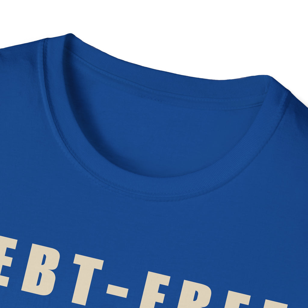 Debt-Free What's Your Plans T-Shirt | Minimalist Typography, Financial Freedom Tee