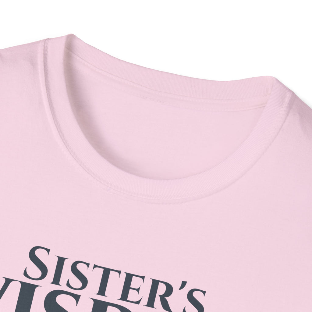 Sister's Wisdom Bible Verse T-Shirt - Proverbs 7:4 Christian Gift - Religious Faith Tee for Sister in Christ - Scripture Apparel for Women