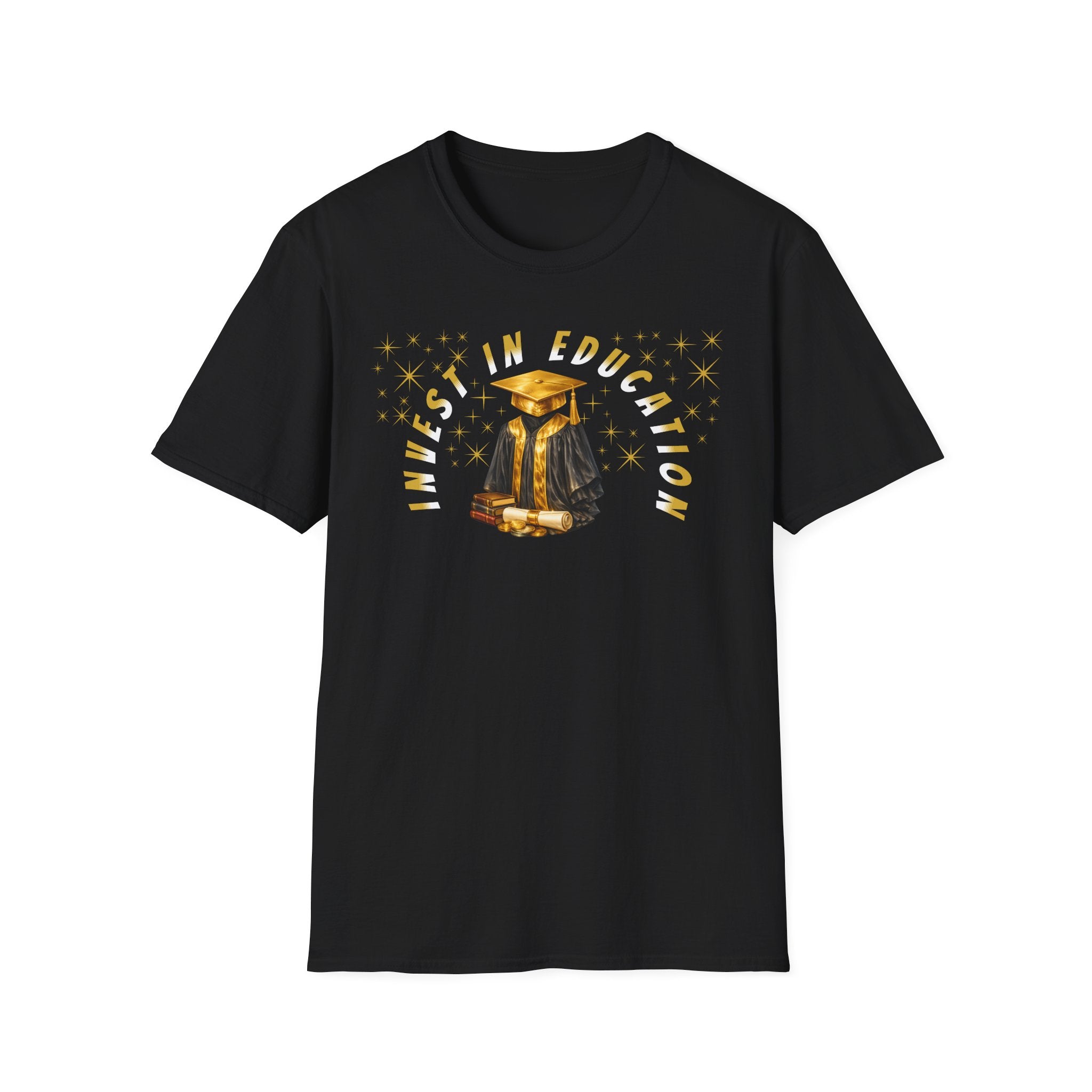 Graduation Gift | Invest in Education T-Shirt | Financial Literacy Tee | Money Smart Youth Gift | Future Scholar | Students and Teachers