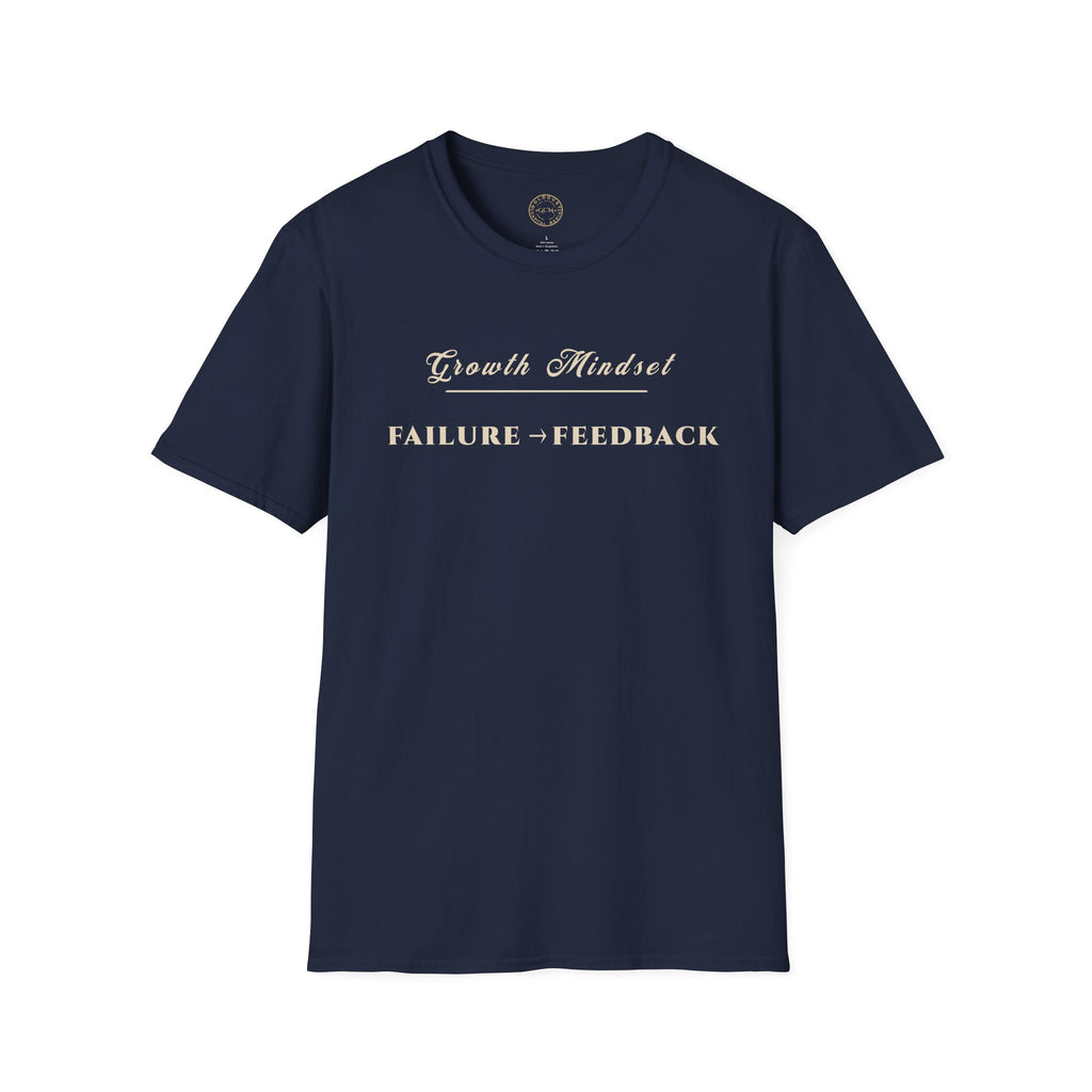 Growth Mindset T-Shirt | FAILURE → FEEDBACK Motivational Performance Tee | Minimalist Executive T-Shirt