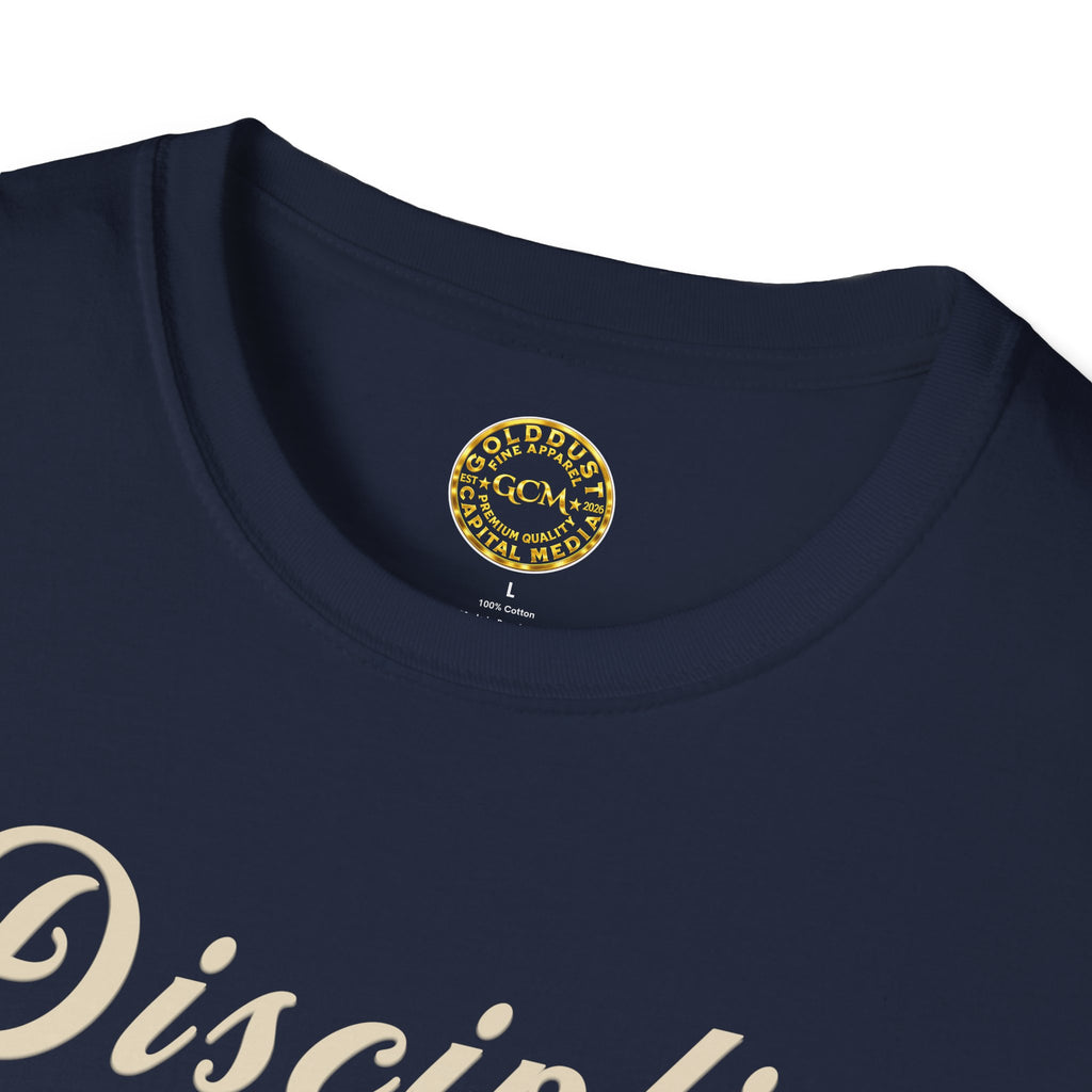 Financial Focus Mindset Tee | Discipline Over Debt | Minimalist Self Growth Shirt for Stability, Intentional Living and Money Mastery