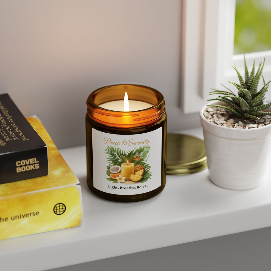 Coconut Apricot Scented Candle 4oz 9oz | Hand-Poured Coconut Apricot Wax