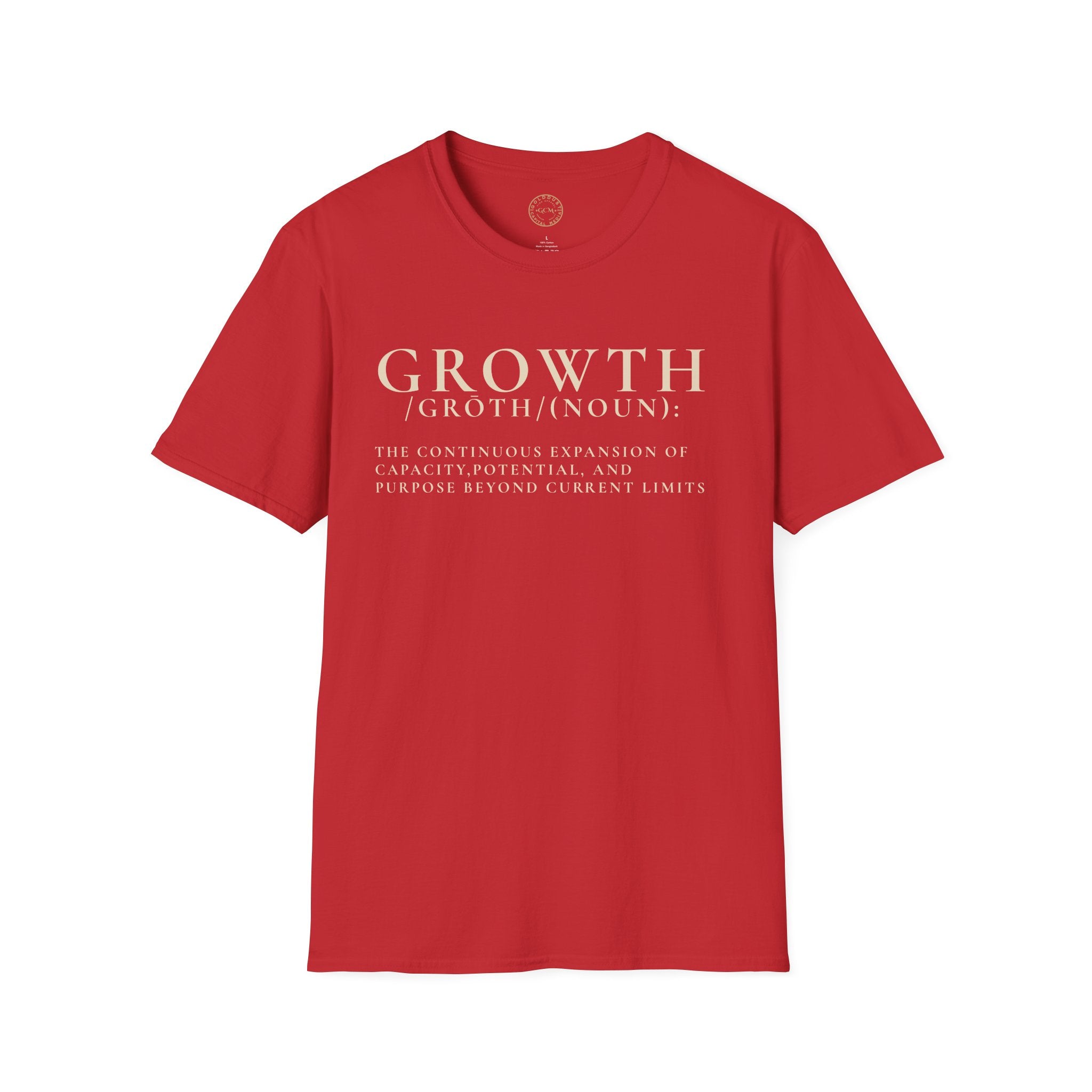 Growth Definition T-Shirt — Inspirational Personal Development Tee