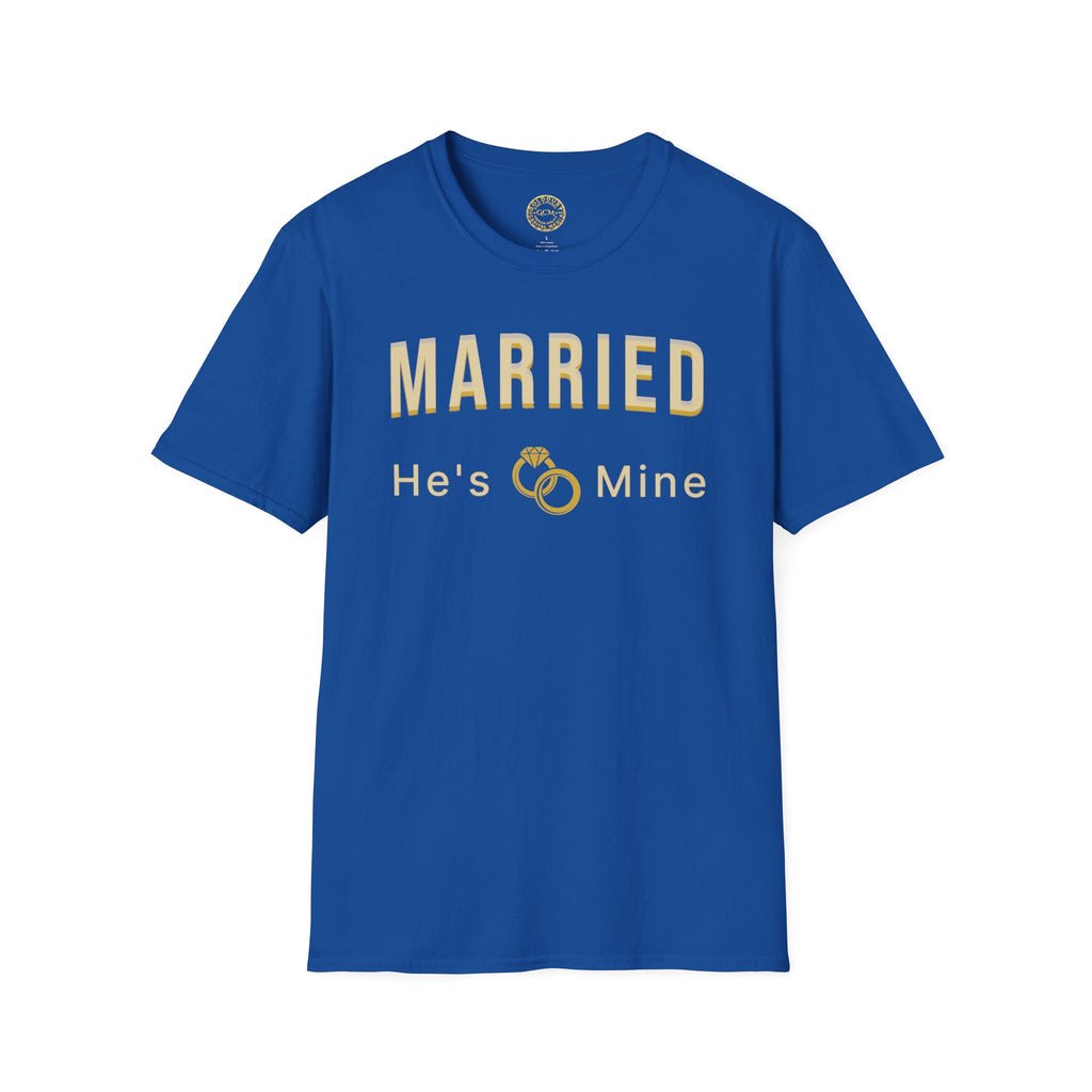 He's Mine Married T-Shirt | Wedding Milestone Tee | Bride Tee