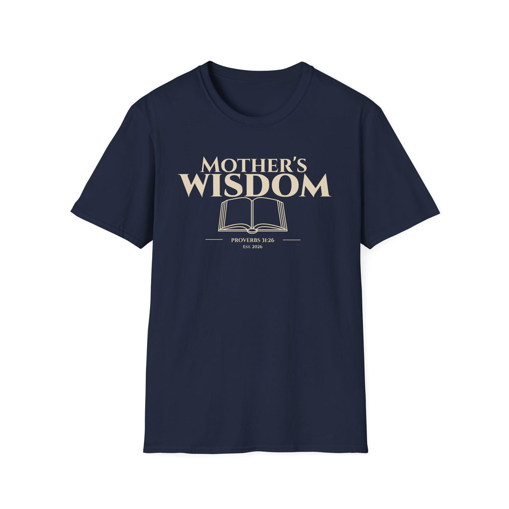 Mother's Wisdom Bible Verse T-Shirt | Proverbs 31:26 Christian Gift for Mom | Religious Scripture Tee | Faith Based Apparel for Mothers