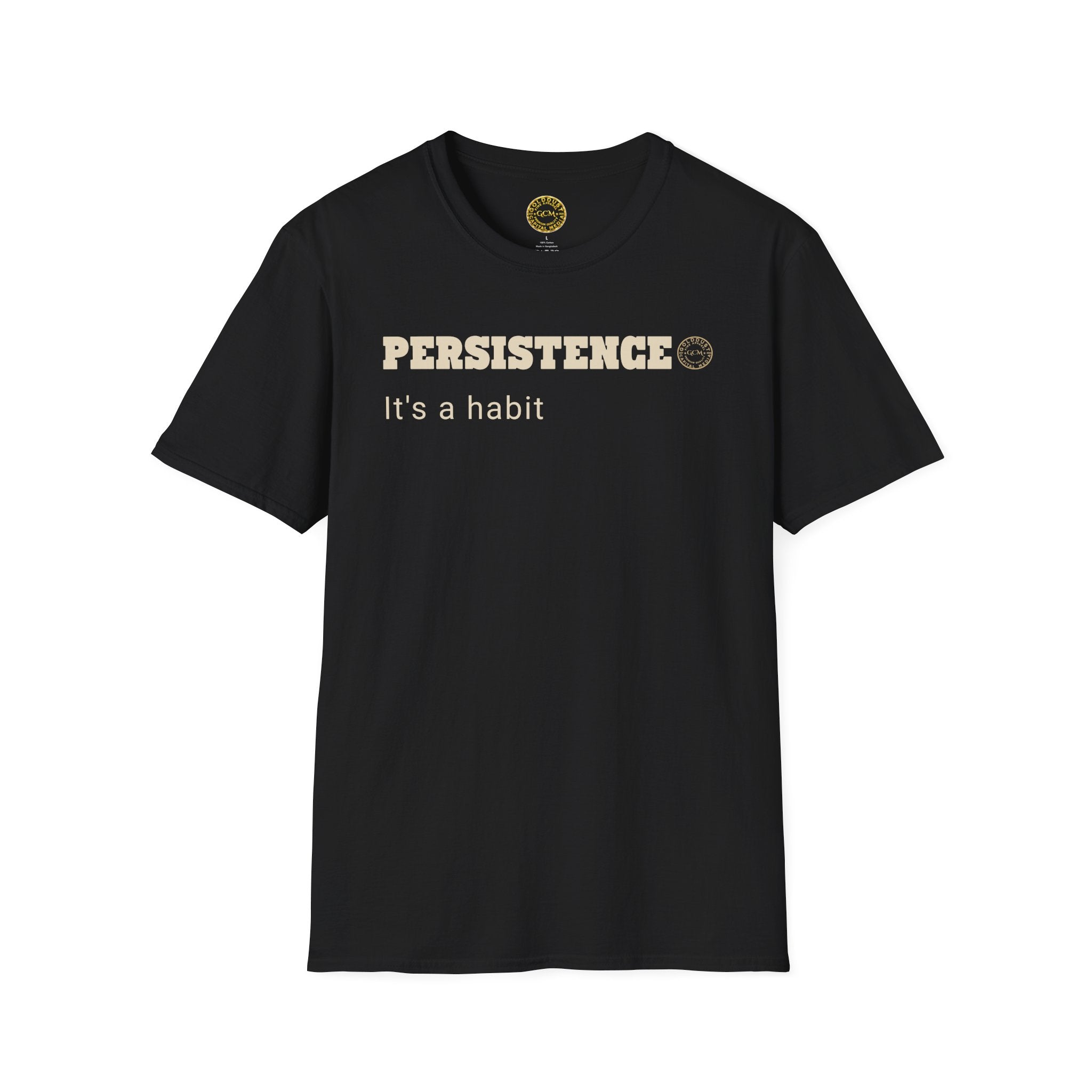 Persistence Habit T-Shirt | Minimalist Self Respect | Emotional Wellness & Clarity Apparel | Motivational Lifestyle Shirt | Locked In Collection