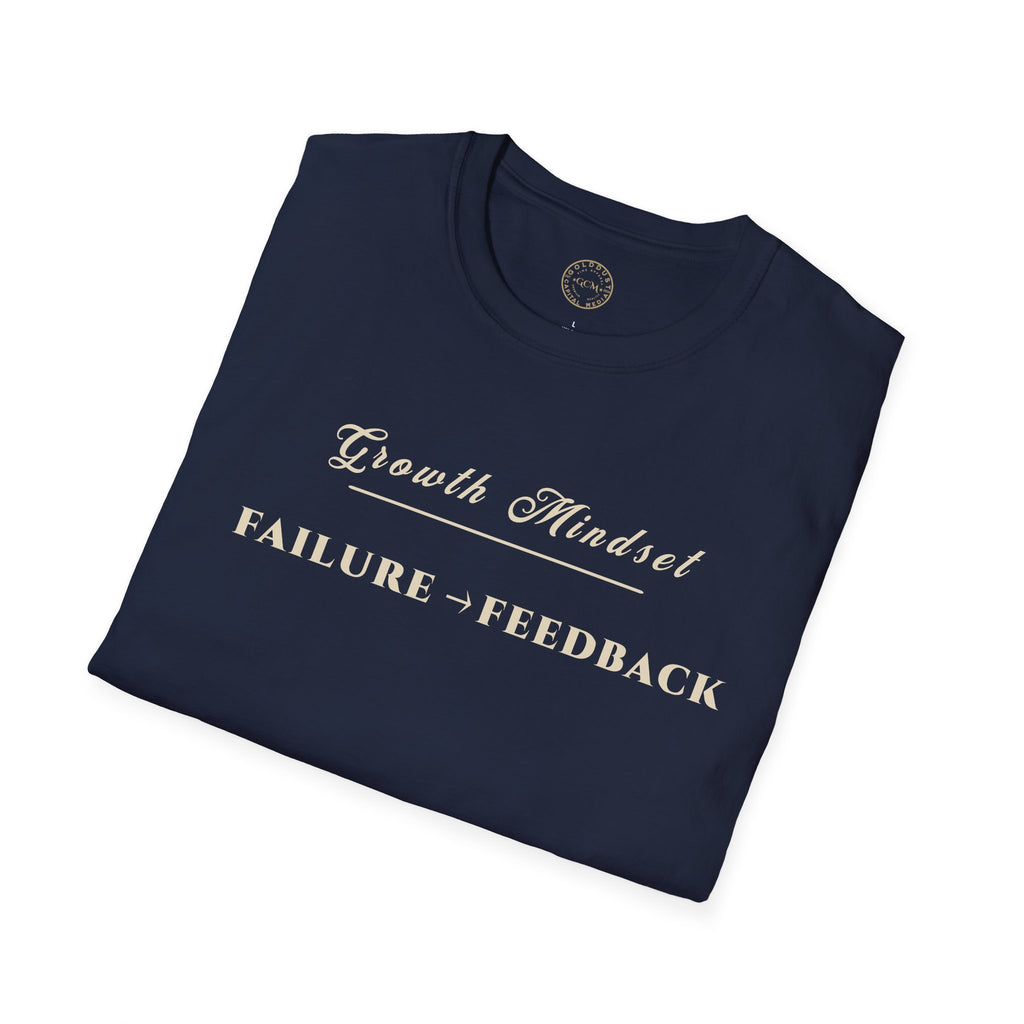 Growth Mindset T-Shirt | FAILURE → FEEDBACK Motivational Performance Tee | Minimalist Executive T-Shirt